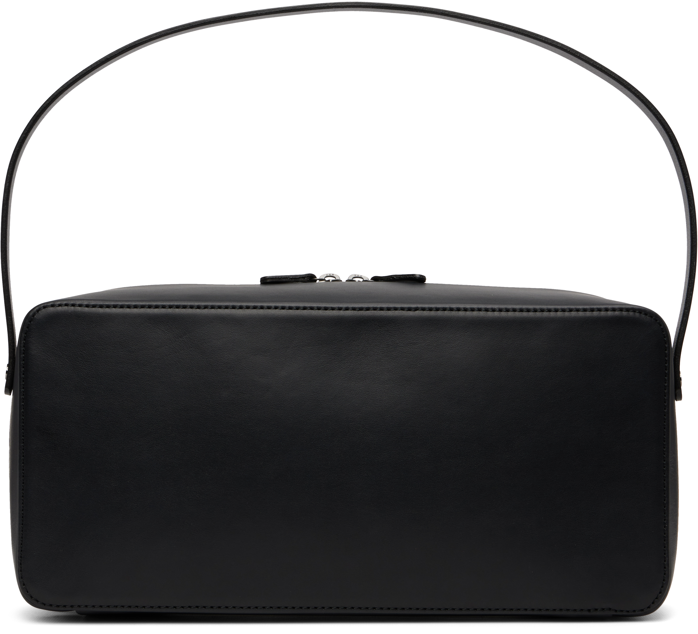 Auralee Black Aeta Edition Leather Square Bag In Black