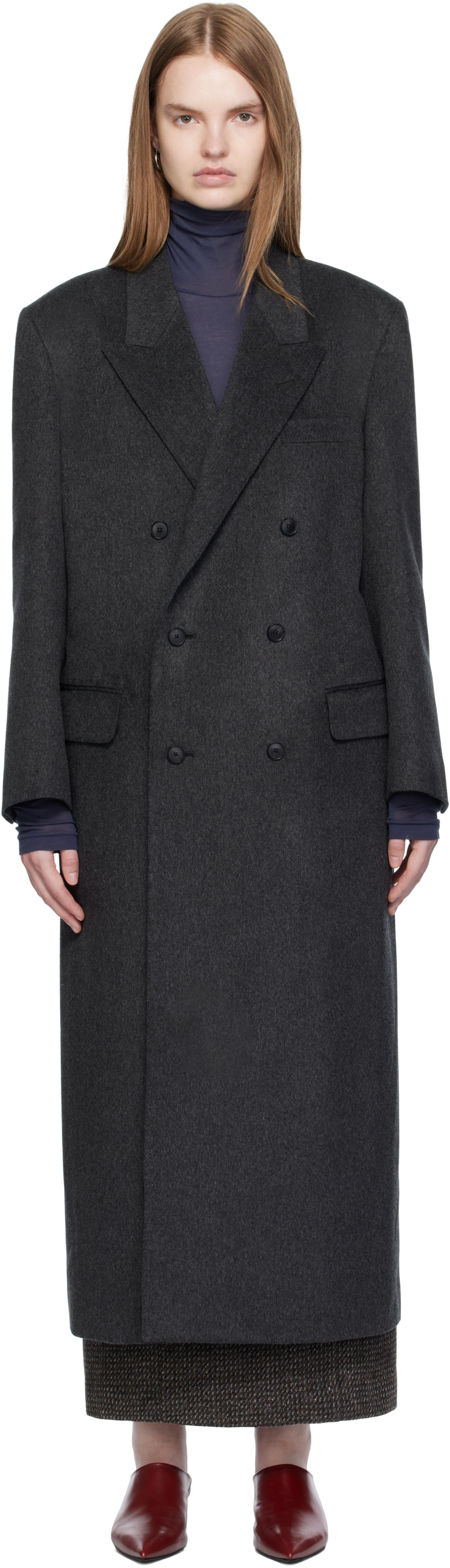 AURALEE カシミヤ ウール コート AURALEE -Cashmere Wool Mosser Soutien Collar Coat- | twelve blog