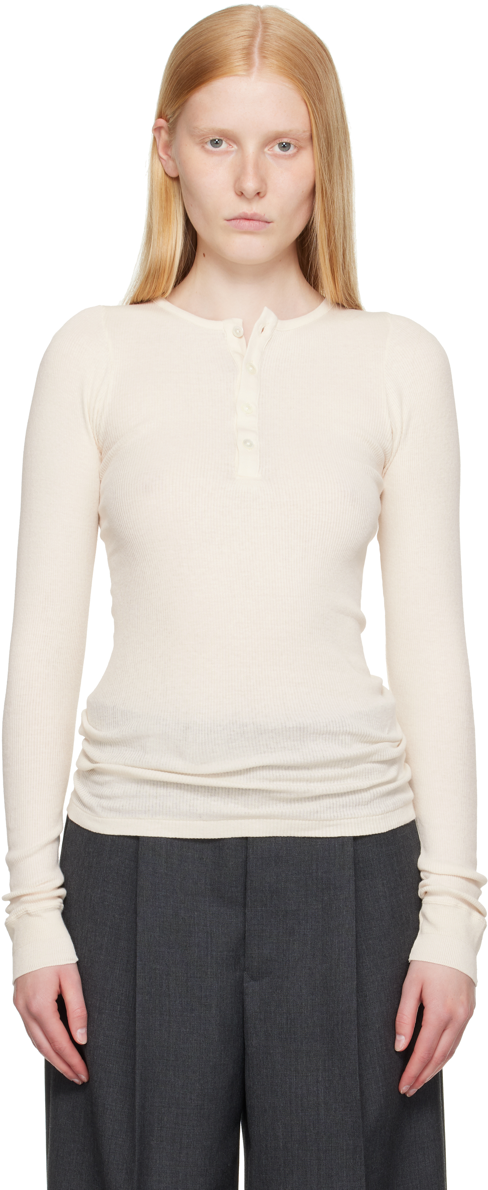 Off-White Organic Soft Rib Henley