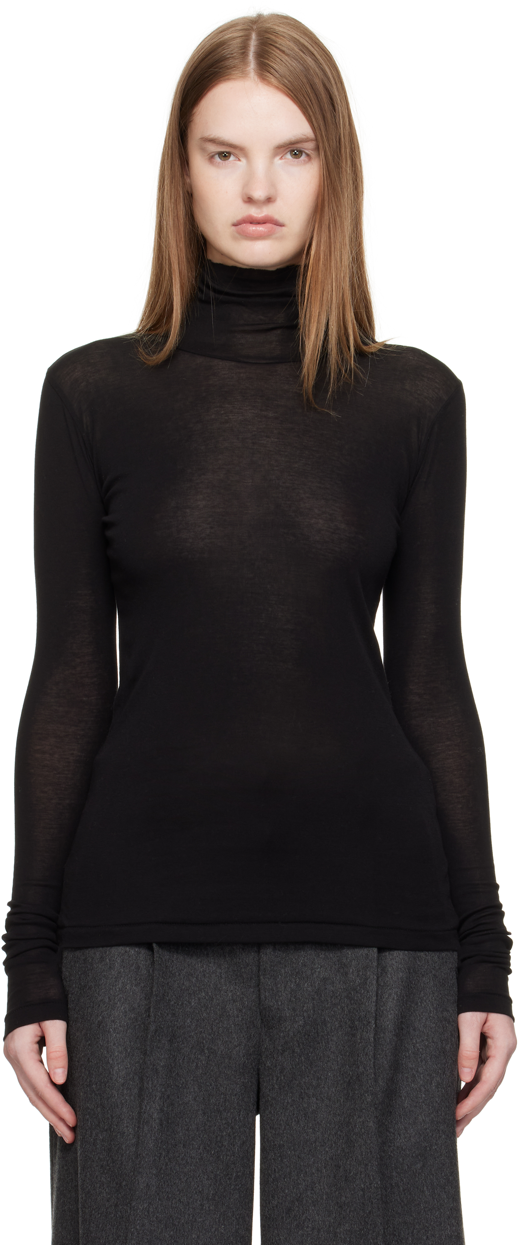 AURALEE HIGH GAUGE シアータートルネック SUPER HIGH GAUGE SHEER RIB TURTLE NECK L/S TEE - AURALEE