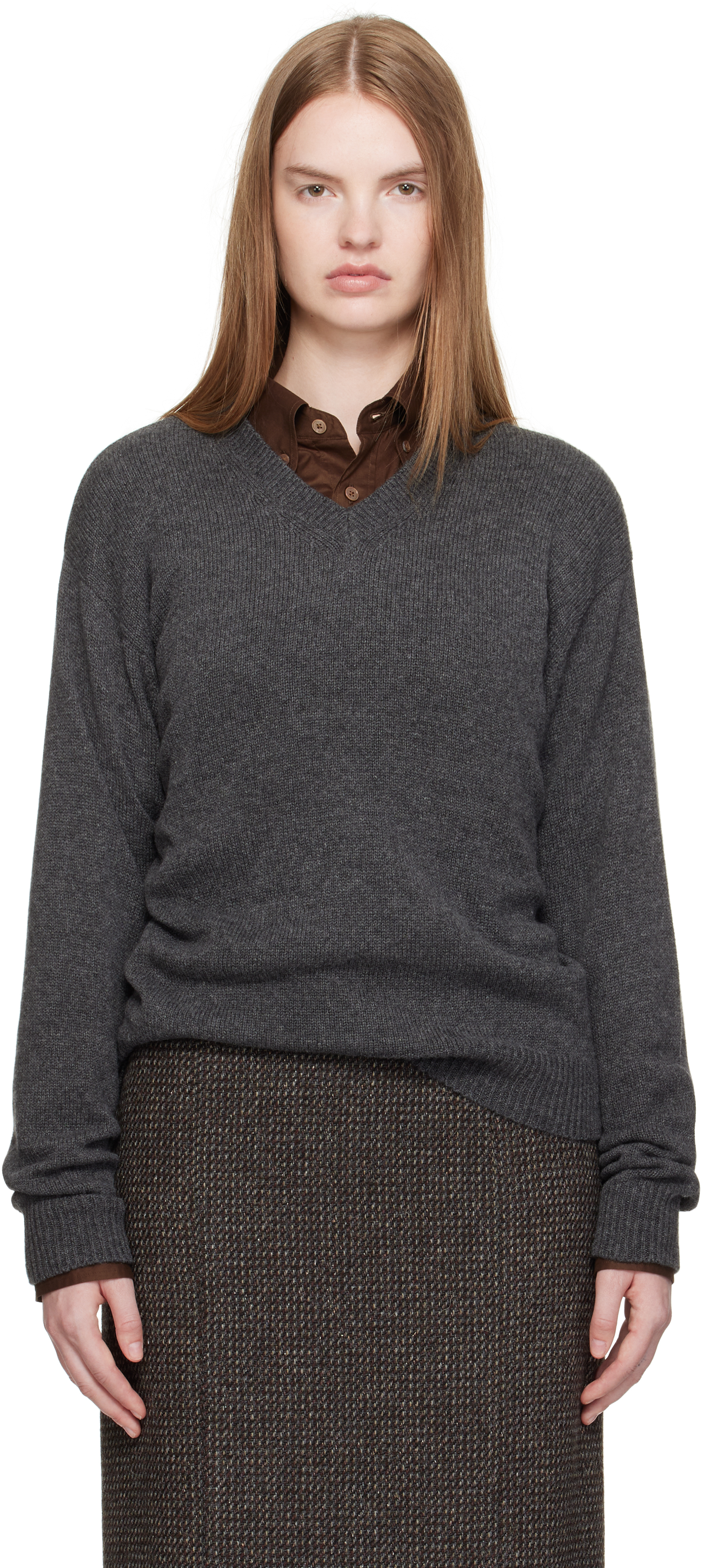 トップス auralee LIGHT CASHMERE KNIT V-NECK P/O LIGHT CASHMERE KNIT V-NECK P/O - AURALEE Official Website