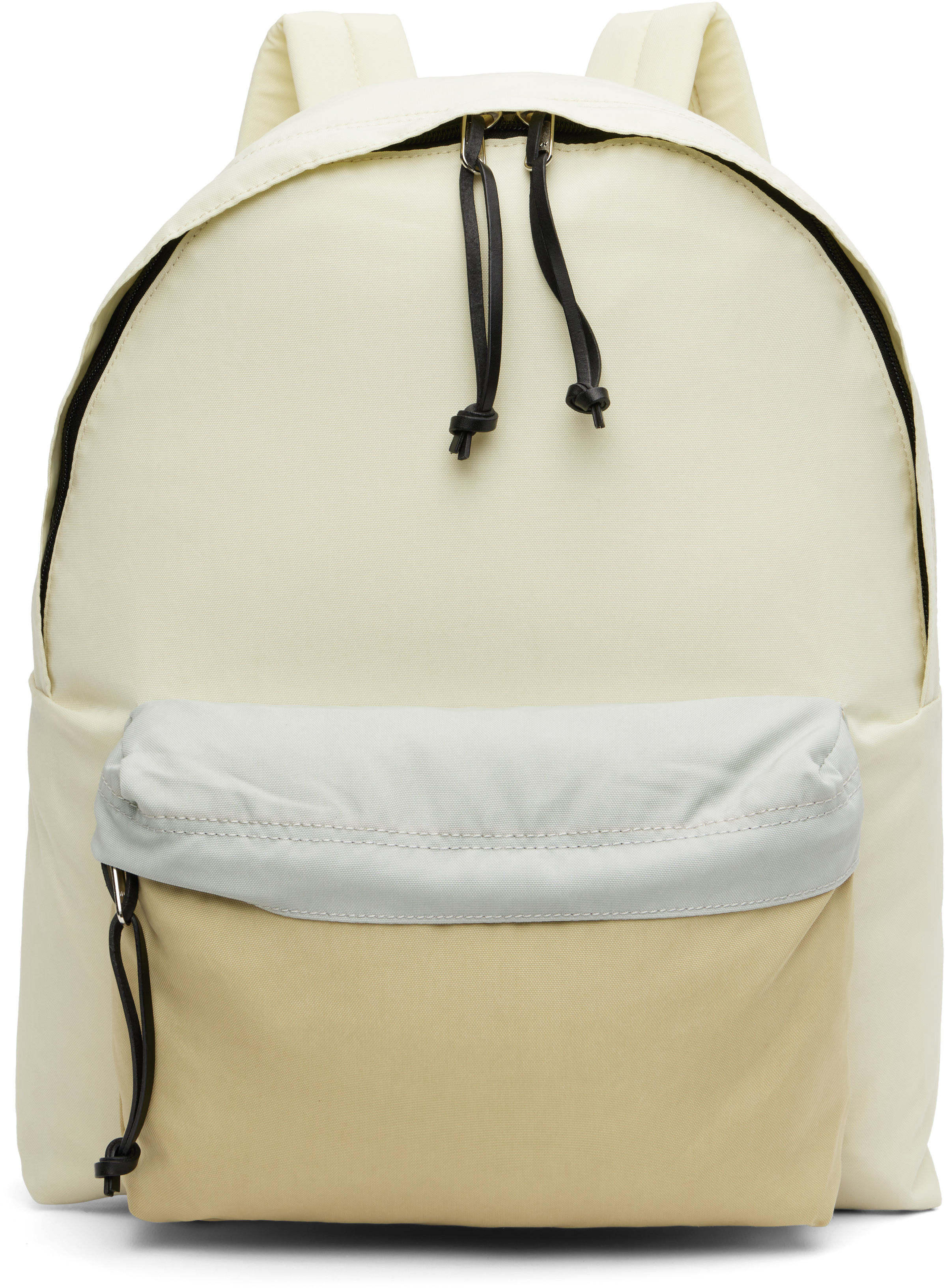 AURALEE: Off-White & Beige AETA Edition Backpack | SSENSE