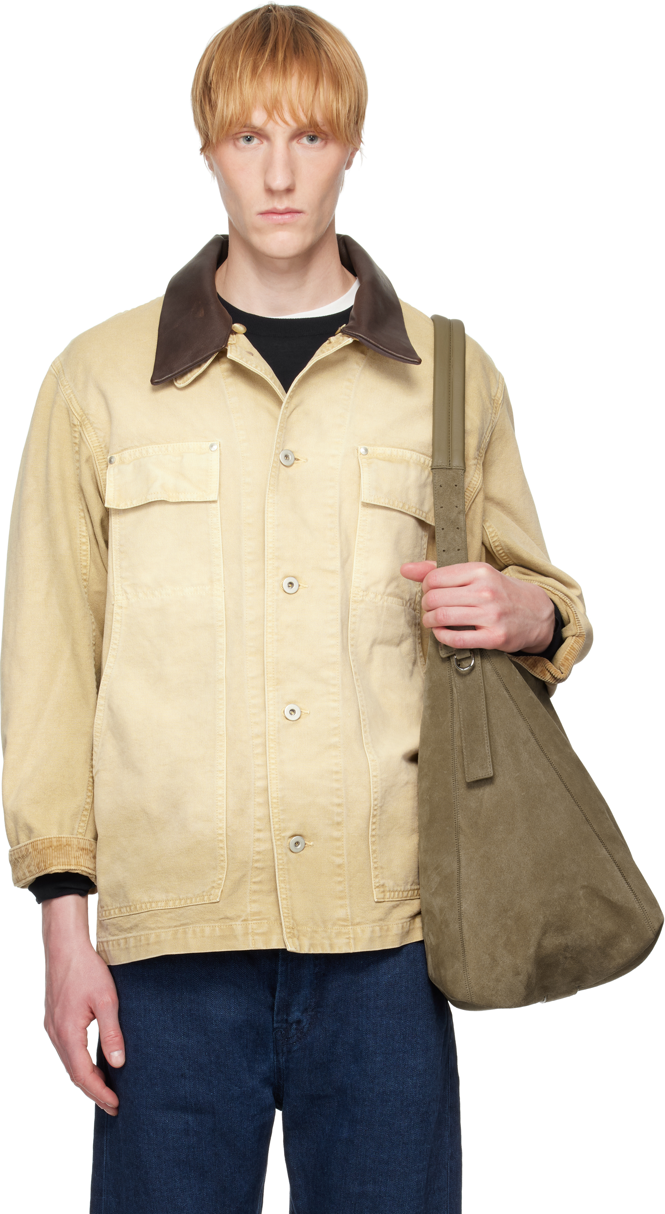 Beige Organic Cotton Duck Jacket