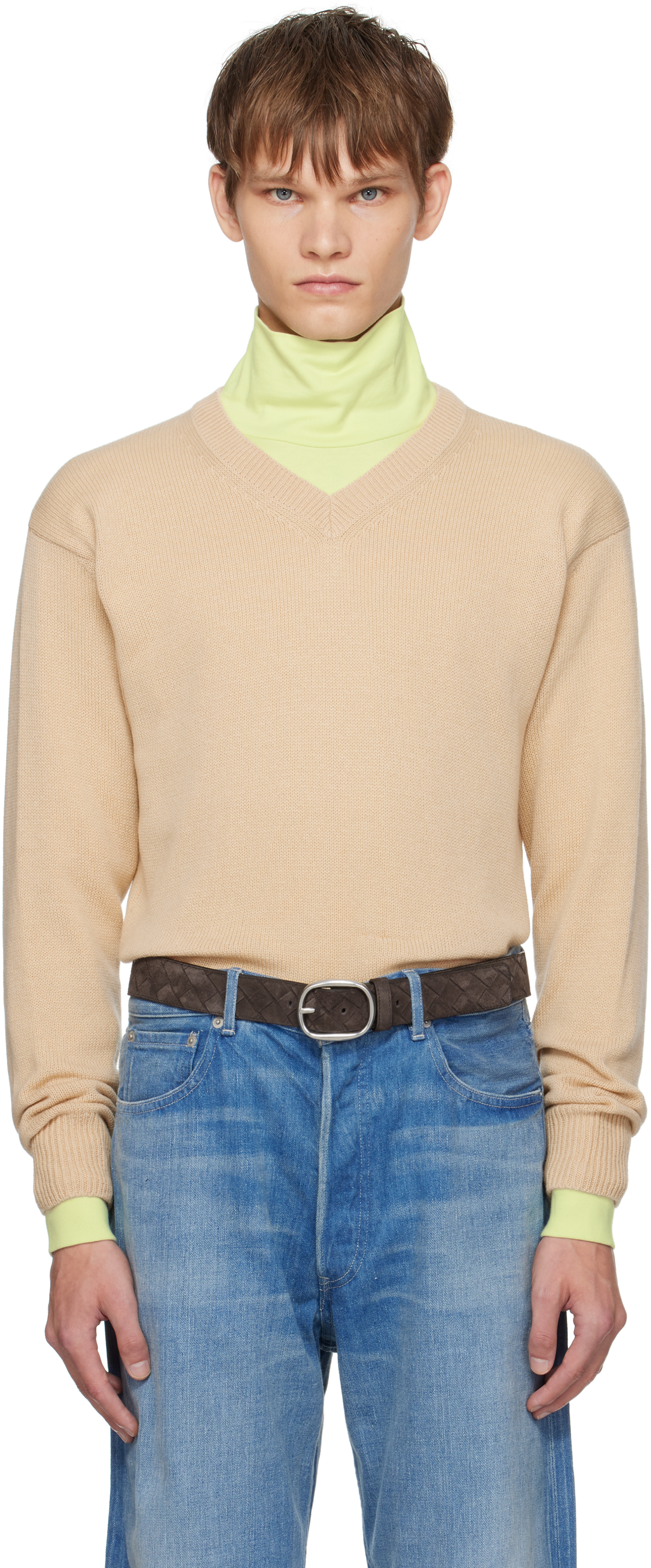 AURALEE ♡ ベージュ カットソー 24SS】AURALEE ELASTIC HIGH GAUGE SWEAT P/O 
