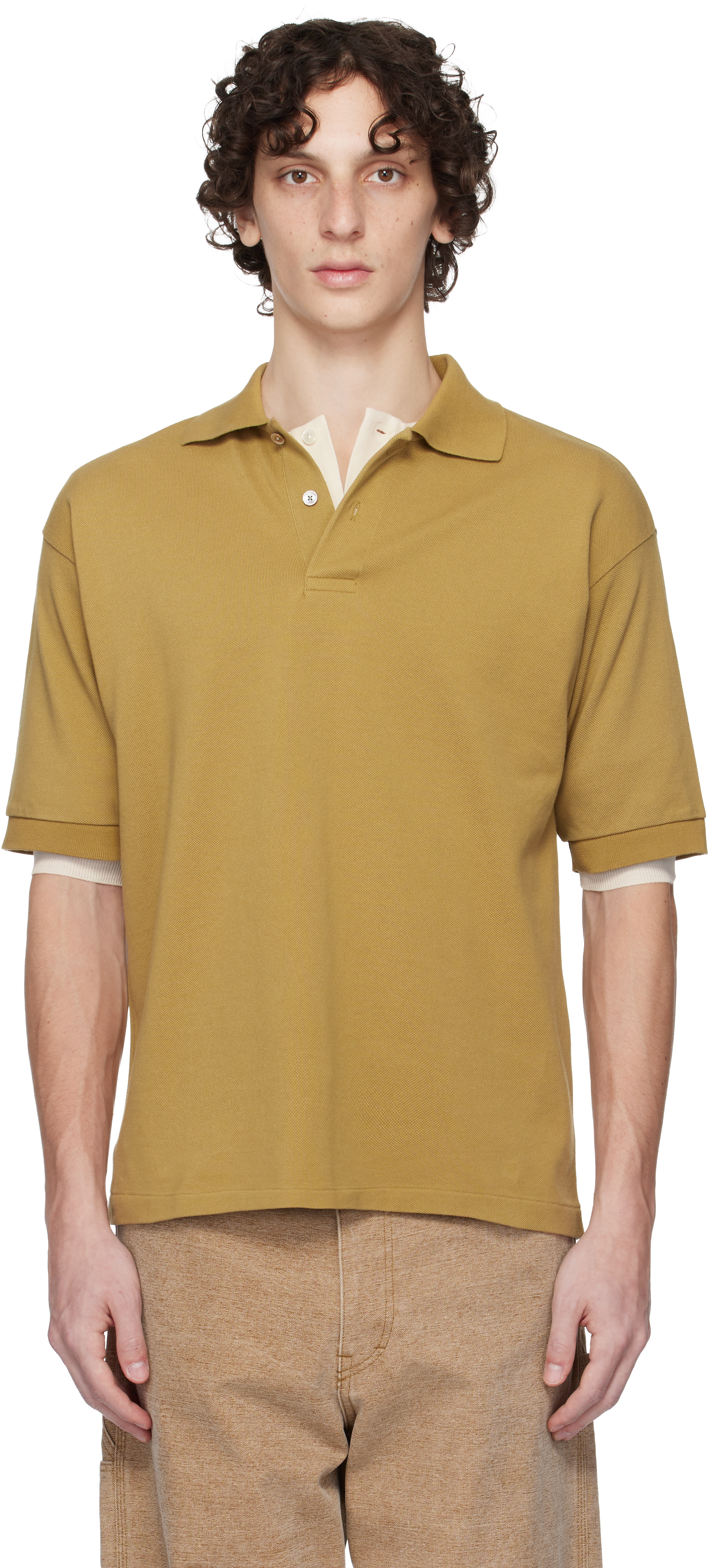 Auralee Pima Cotton Heavy Pique Polo Dark Navy | HAVEN