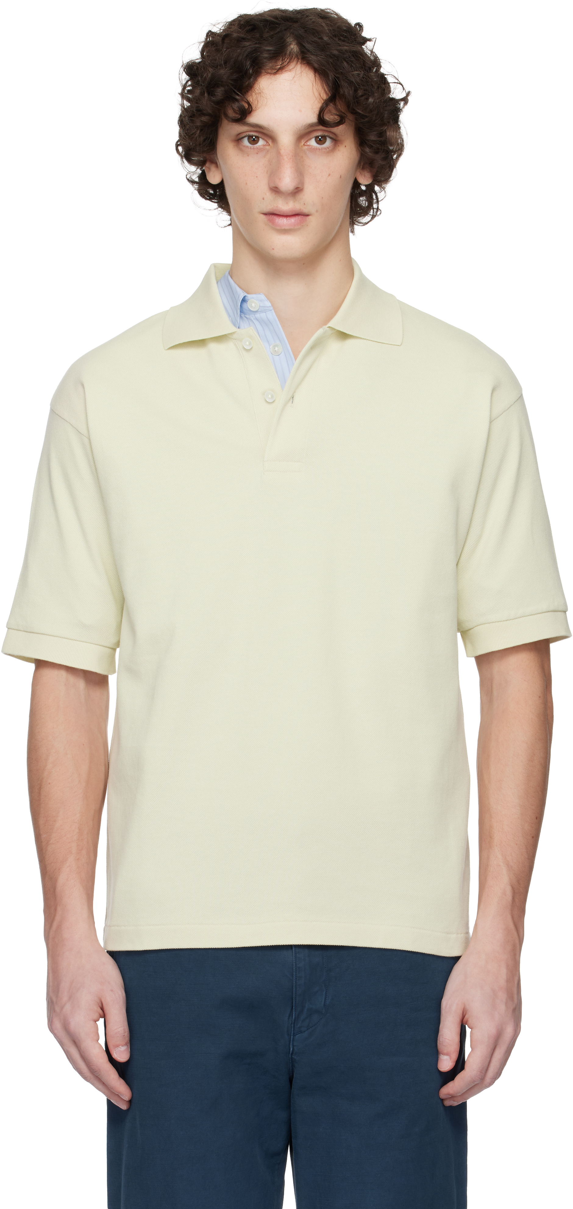 Khaki Pima Cotton Heavy Pique Polo