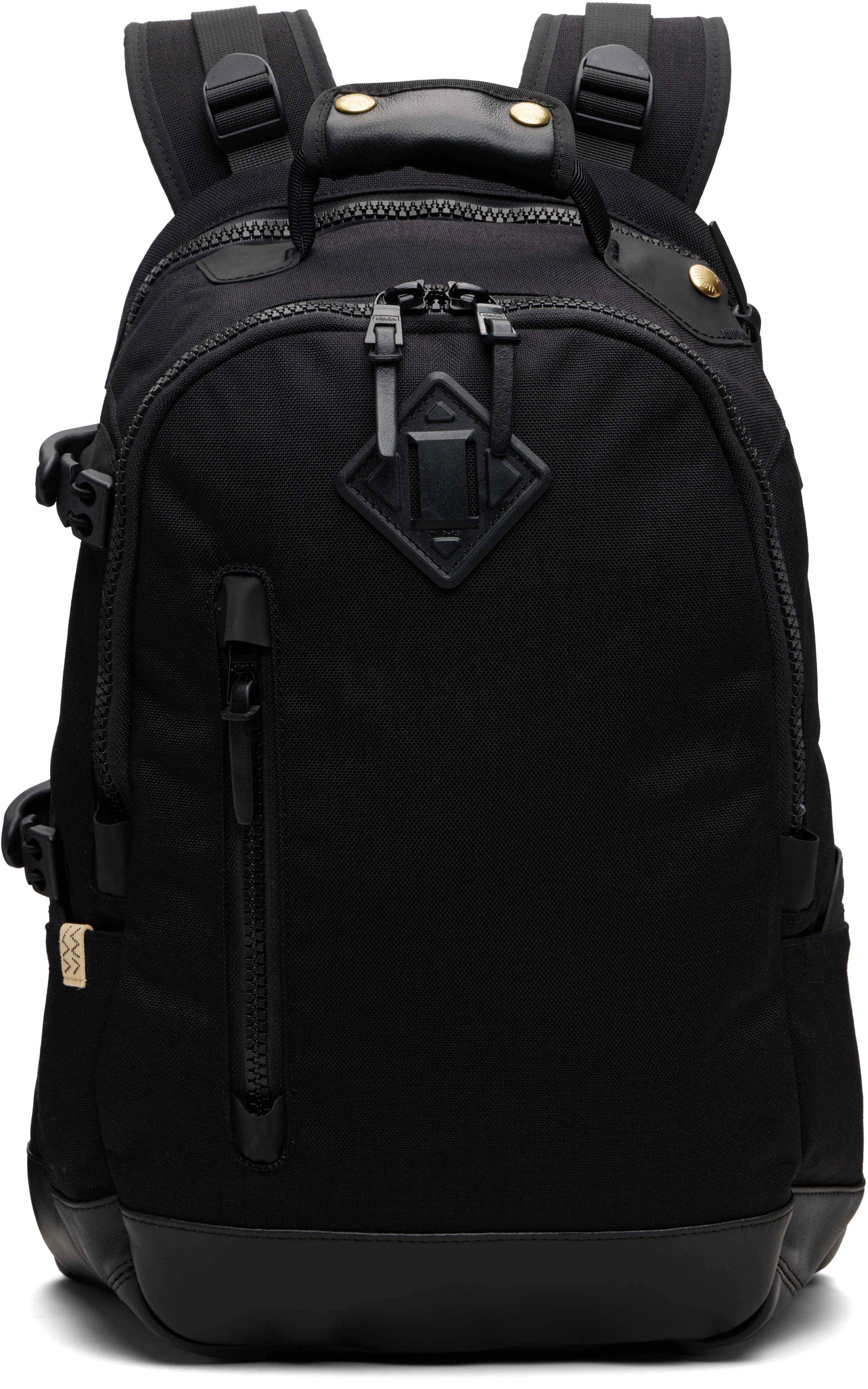 VISVIM CORDURA20Lレザーバックパックリュックブラックvisvim visvim: Black Cordura 20L Backpack | SSENSE