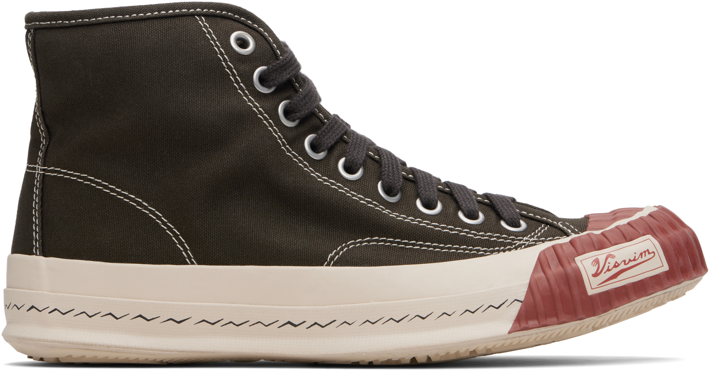 visvim: Black Skagway Hi Alta Sneakers | SSENSE