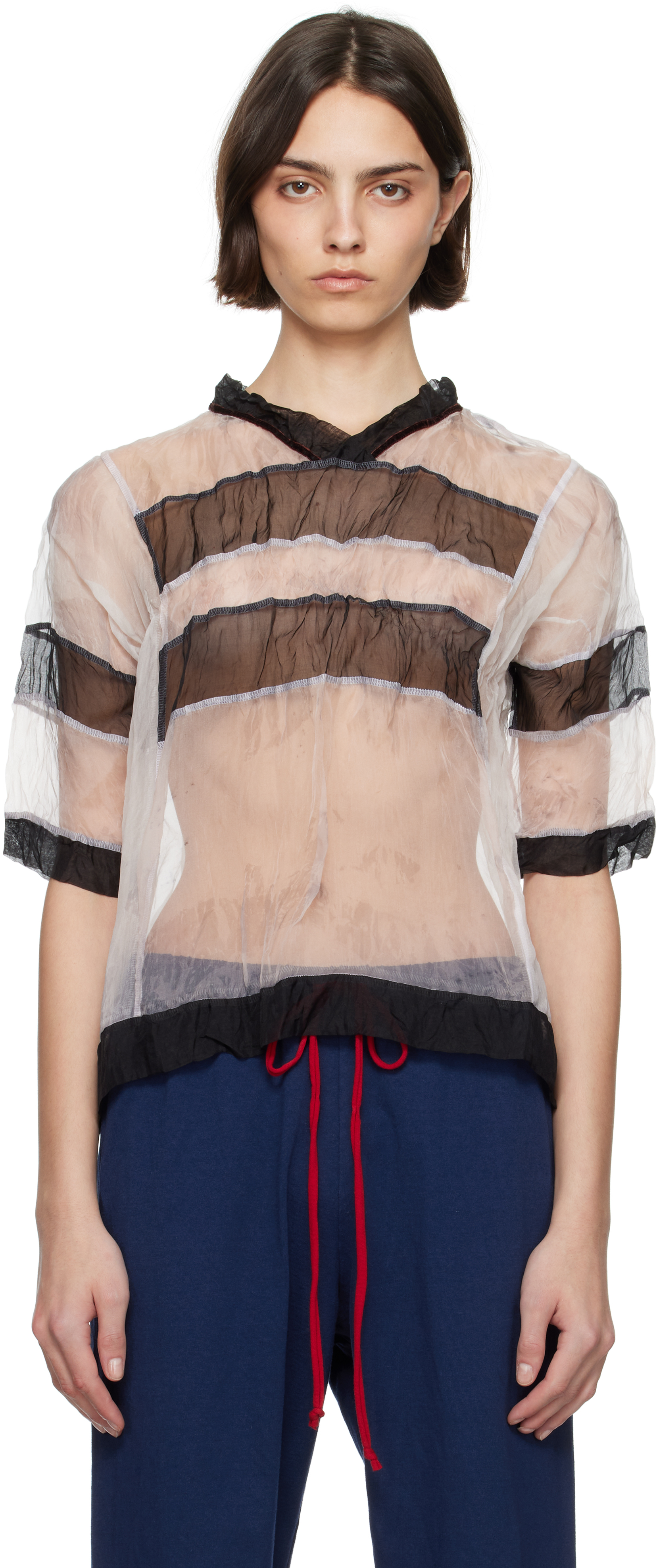 SSENSE Exclusive Green & Off-White Star Top