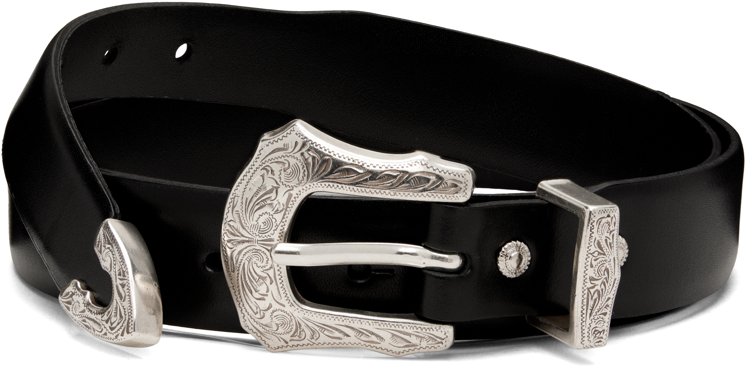 Black Metal Buckle Belt