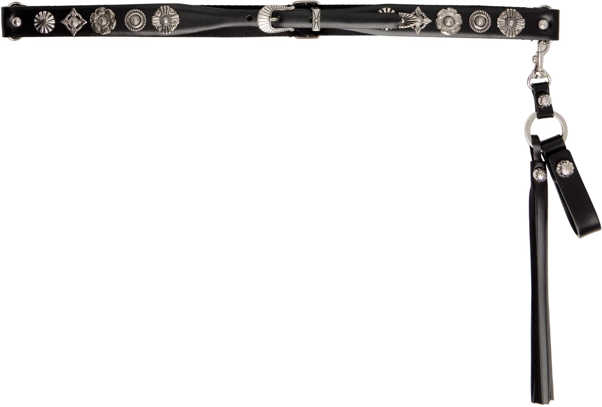 Black Tassel Key Ring Belt