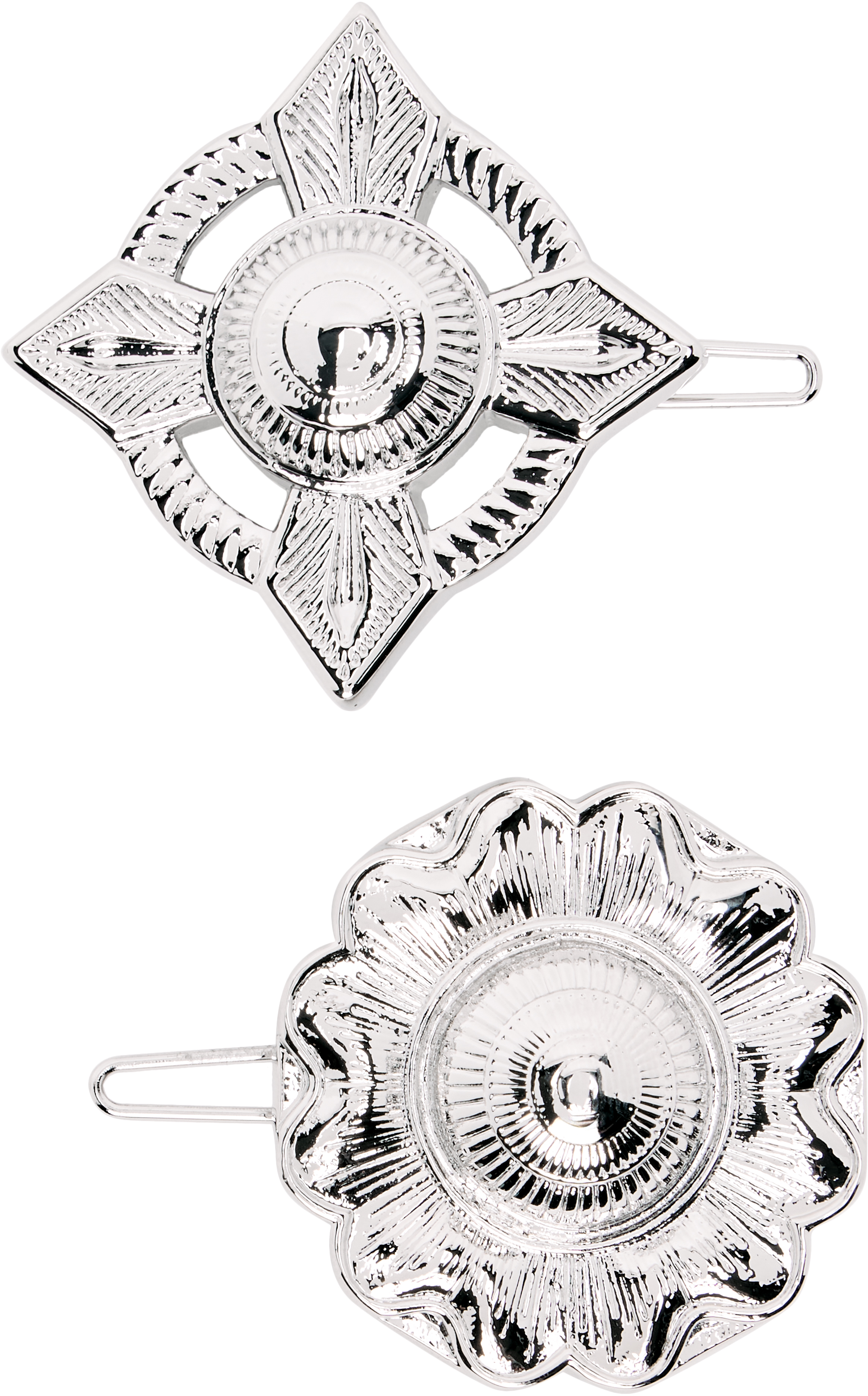 Silver Concho Hair Pin Set