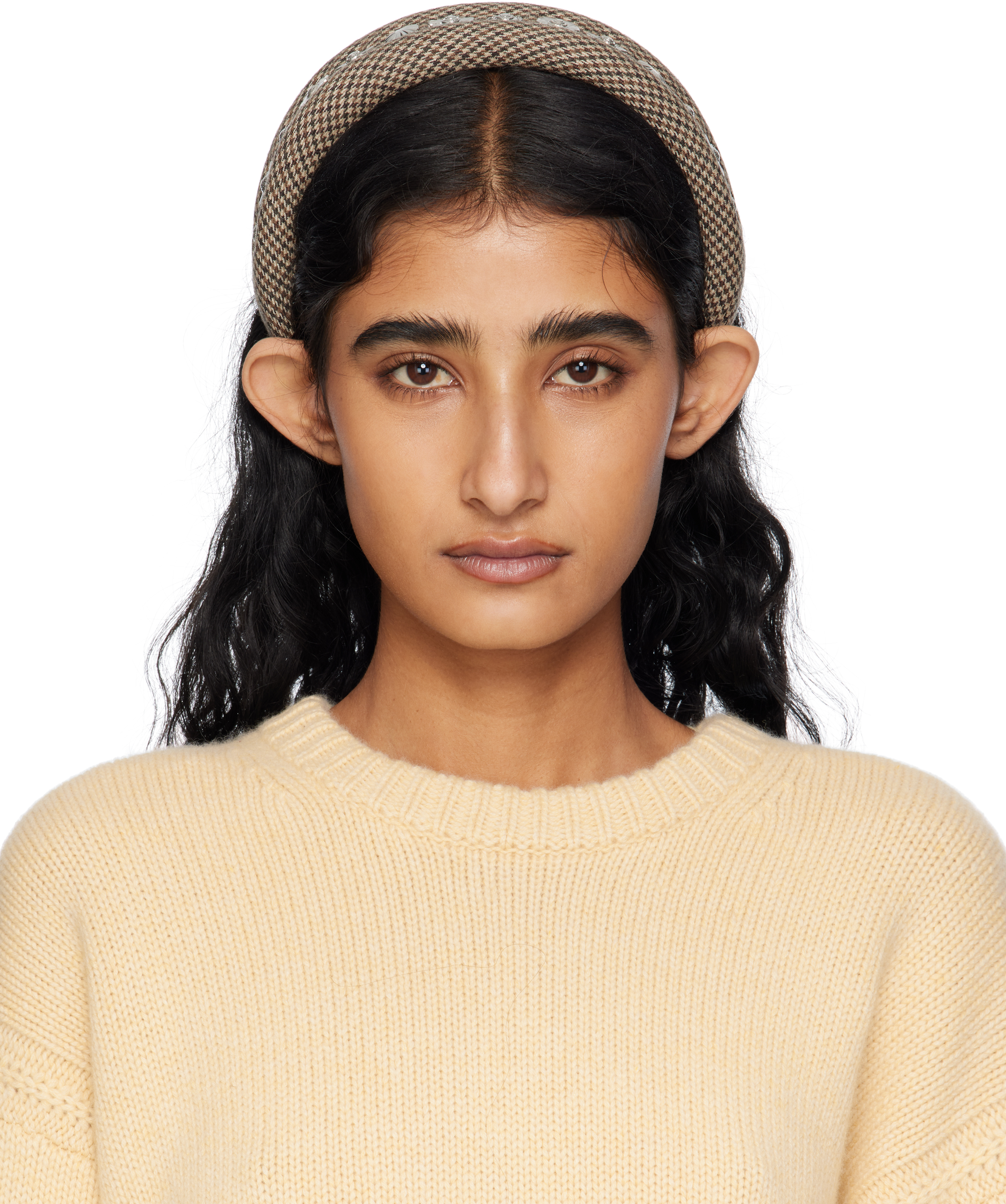 Beige Metal Headband