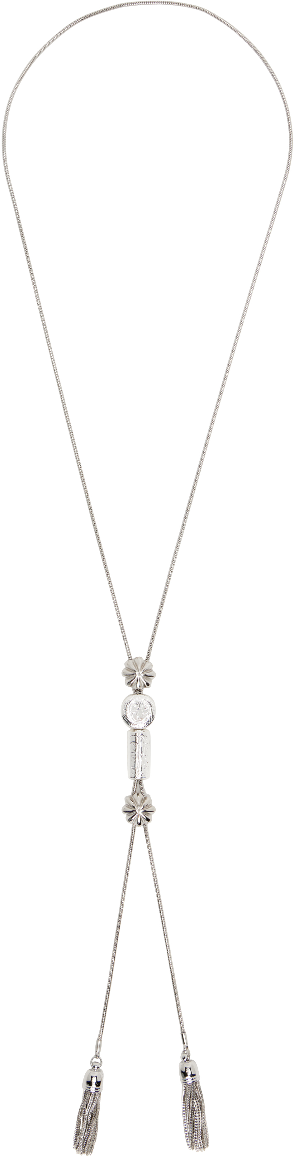 TOGAPULLA L CHAIN LOOP TIE ループタイ TOGA PULLA SS2020 Metal chain loop tie featured in