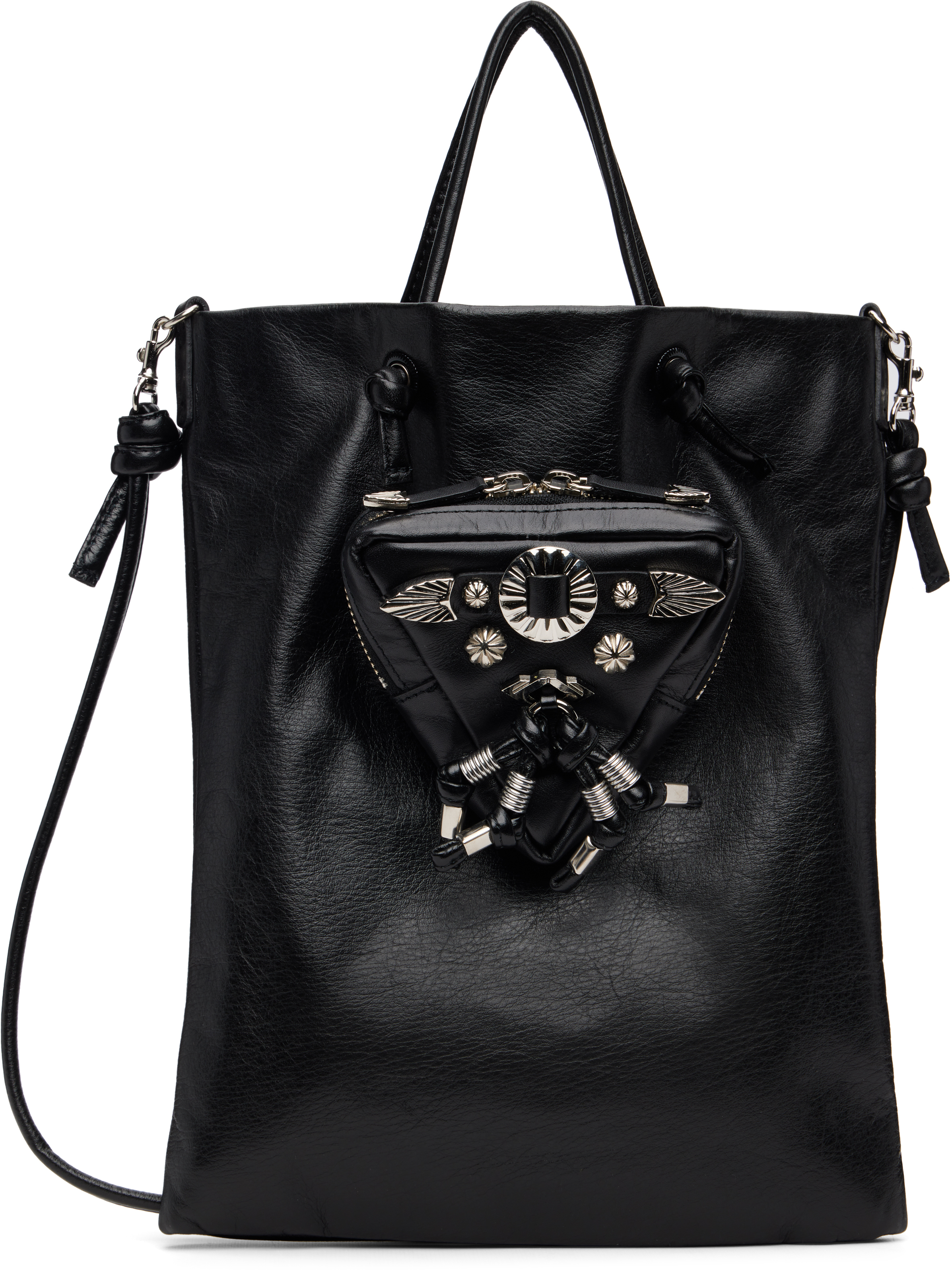 Black Triangle Pouch Bag