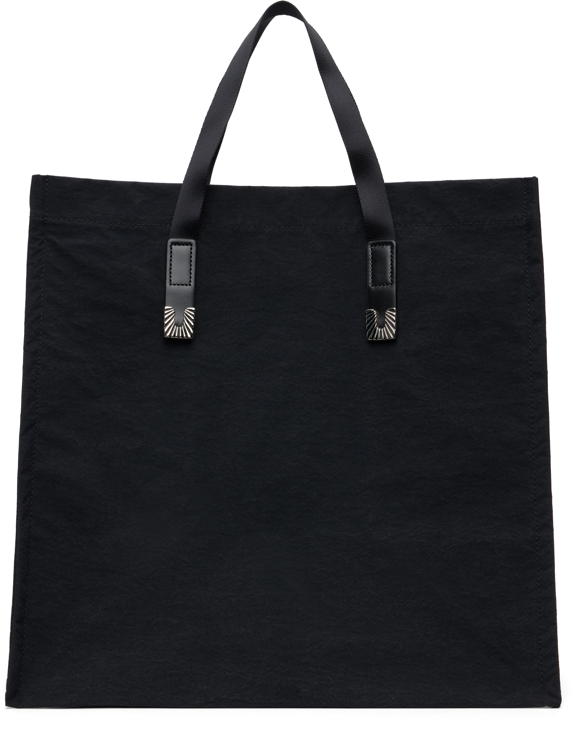 Black Square Tip Tote