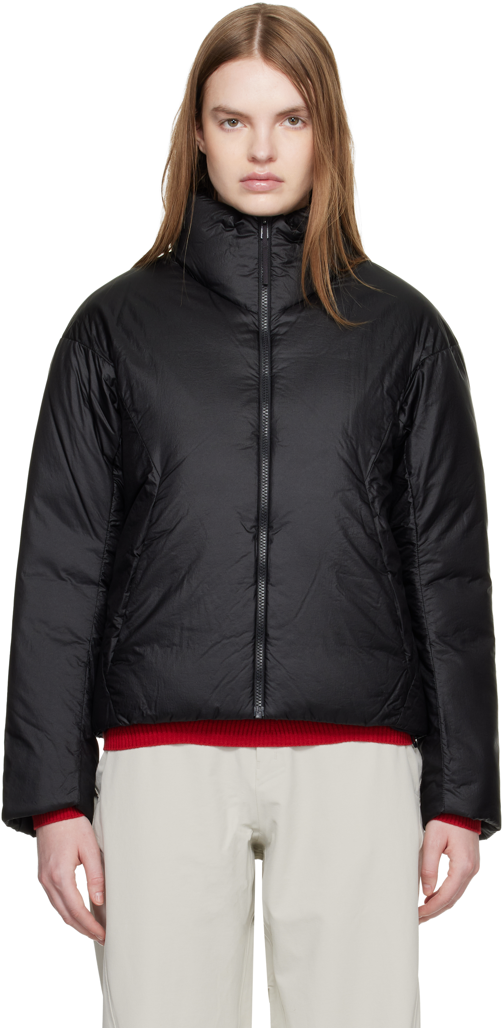 Black Conduit Down Jacket by Veilance on Sale