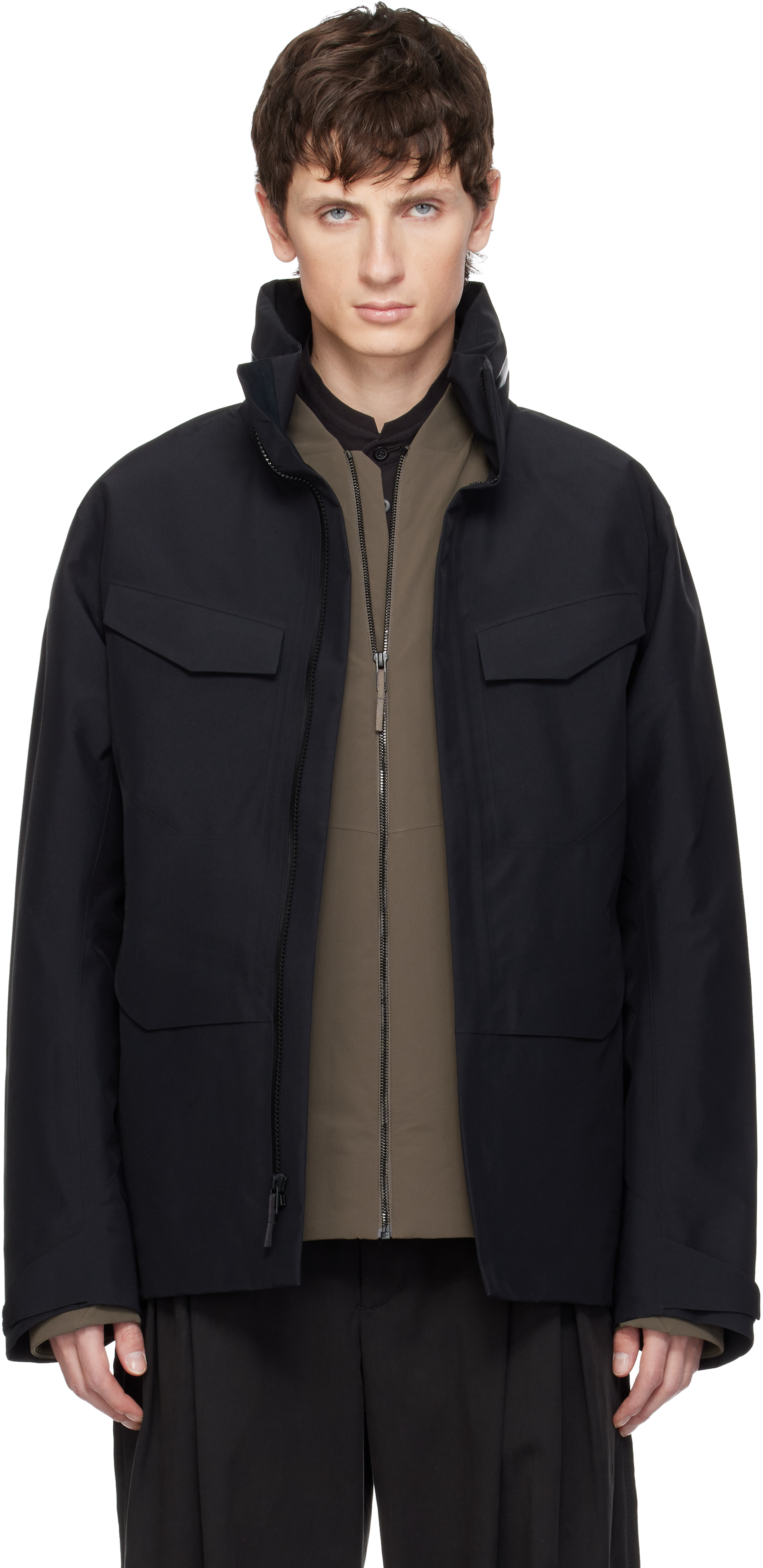 Veilance: ブラック フィールドジャケット | SSENSE 日本