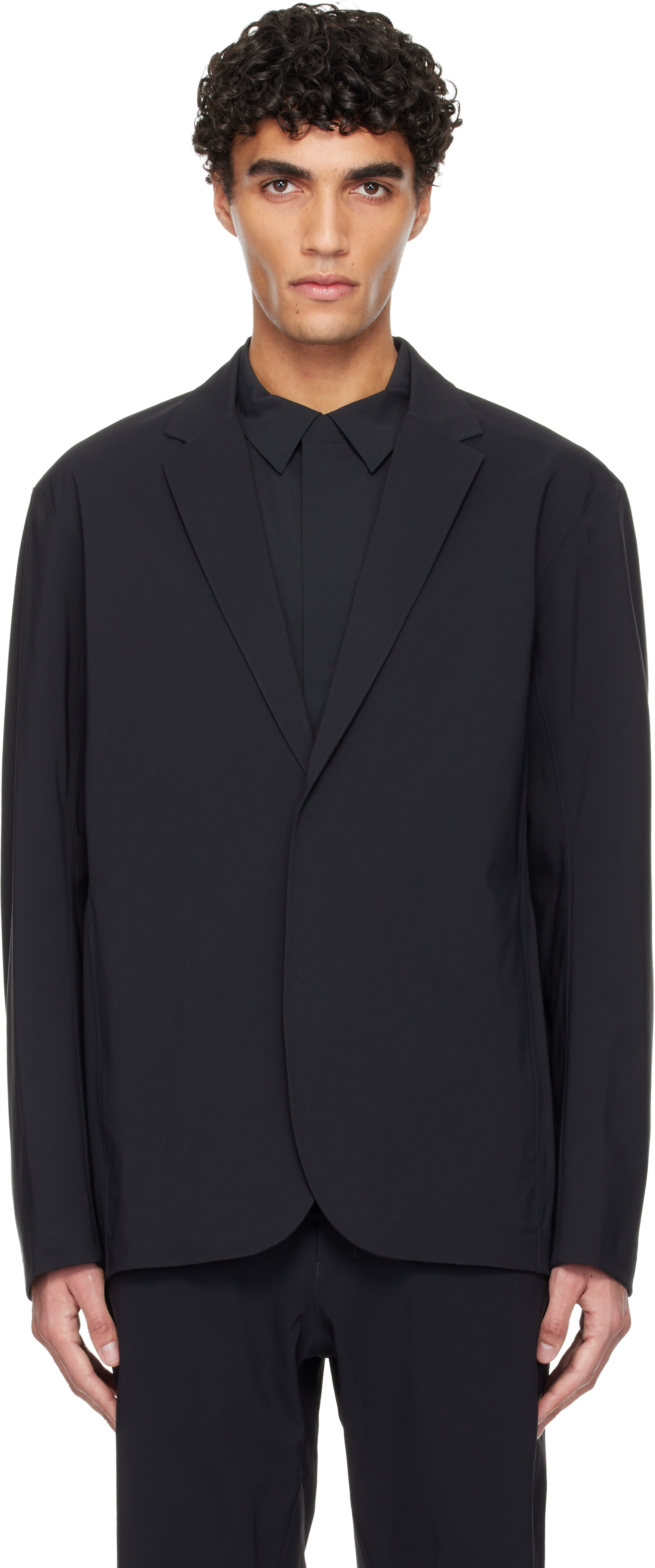 Veilance: Black Indisce MX Blazer | SSENSE Canada