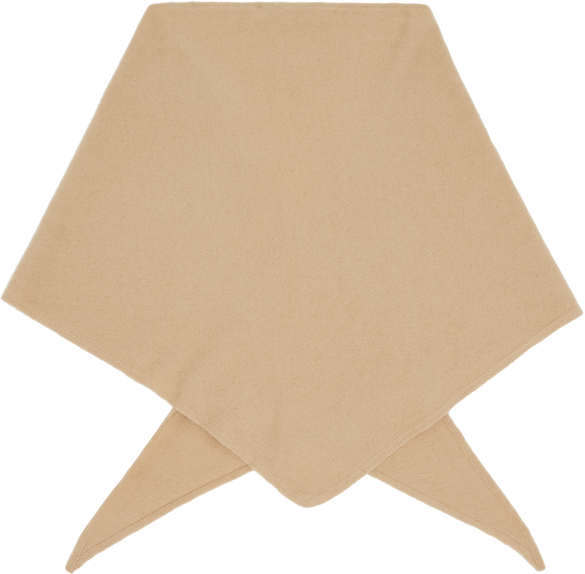 Le17septembre Tan Cashmere Blend Muffler Scarf