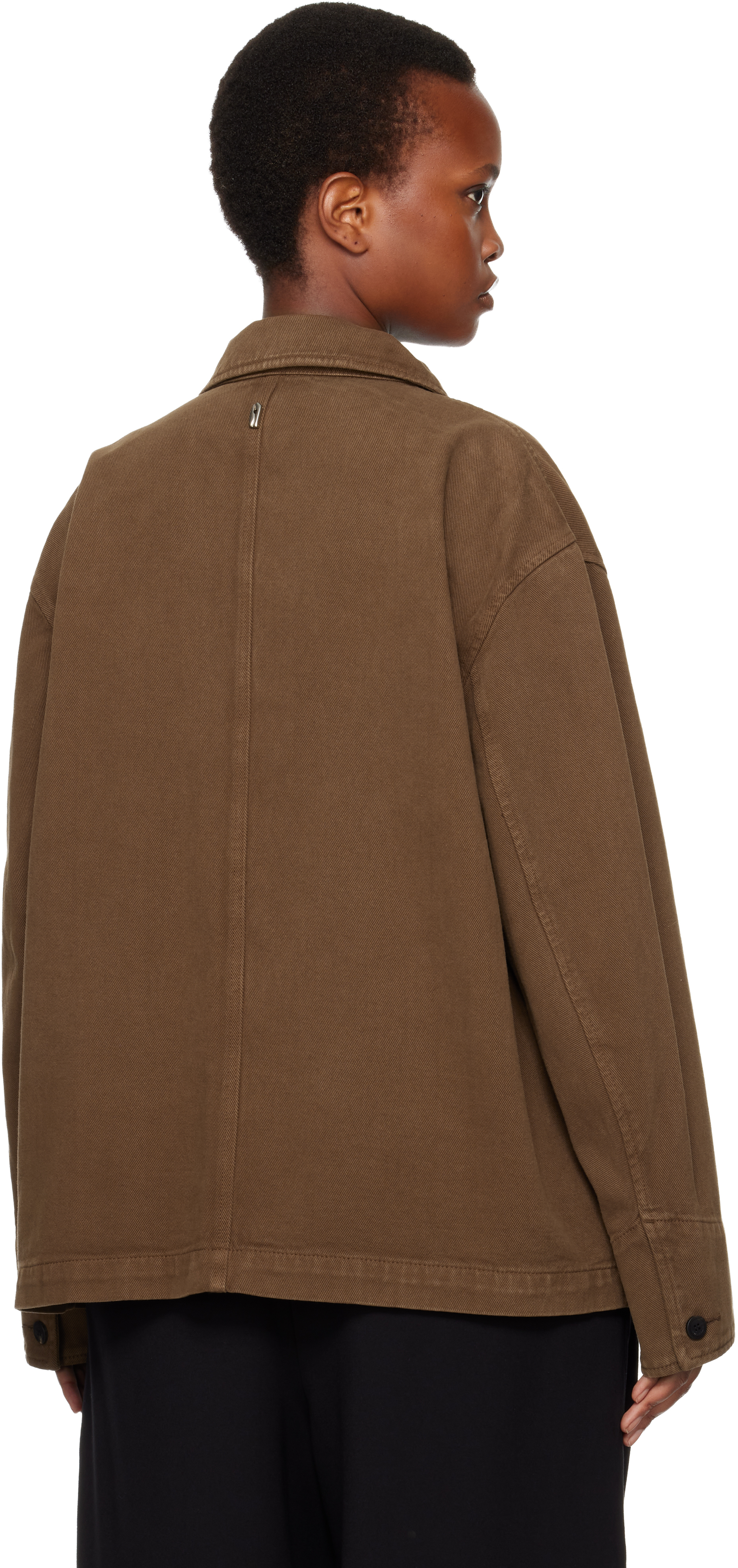 Le17septembre Brown Field Denim Jacket In Brown