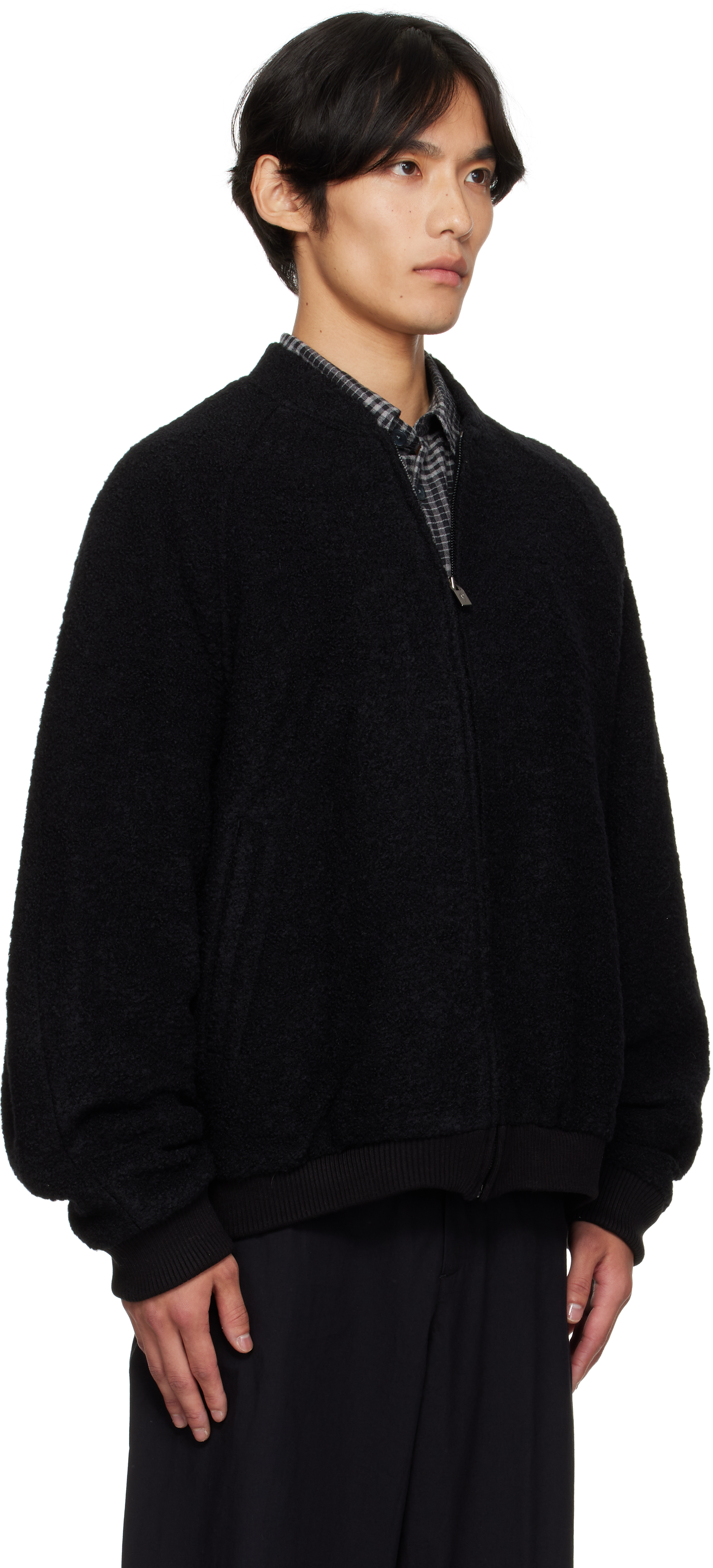 Le17septembre Black Raglan Jacket In Black