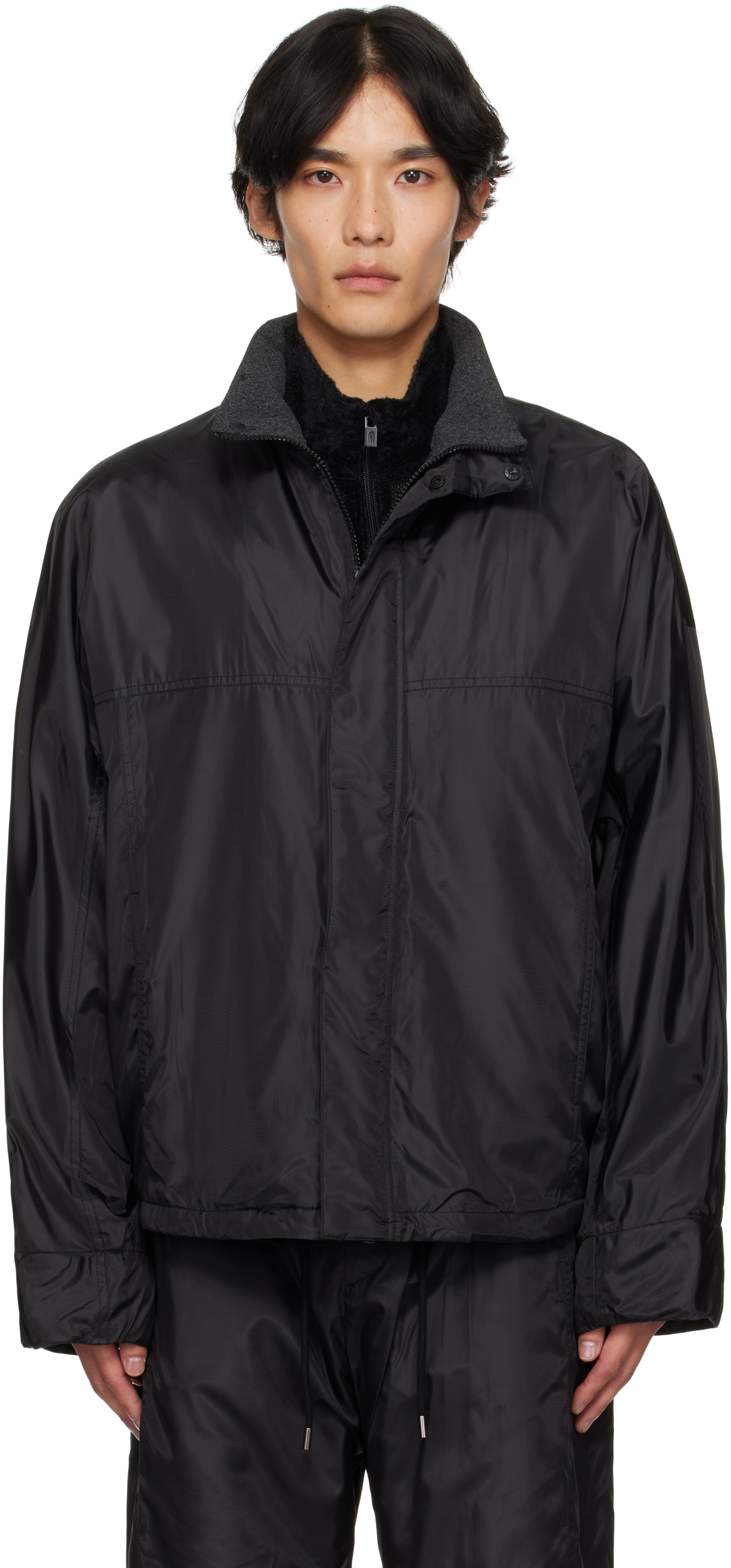 Le17septembre Black Shelled Jacket In Black
