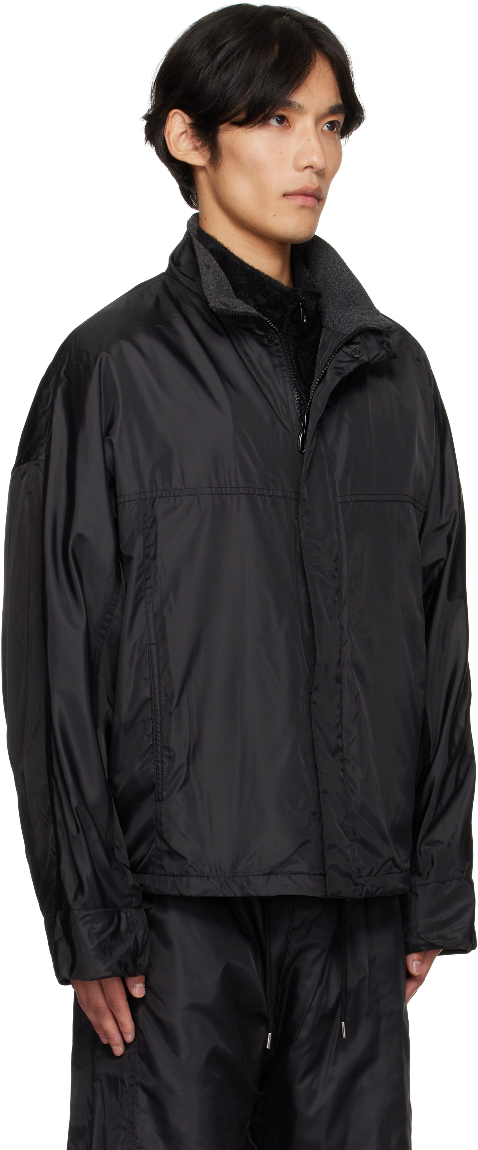 Le17septembre Black Shelled Jacket In Black