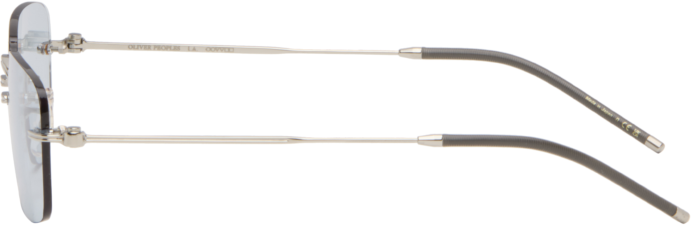 Oliver Peoples Silver Tk-10 Sunglasses In Metallic