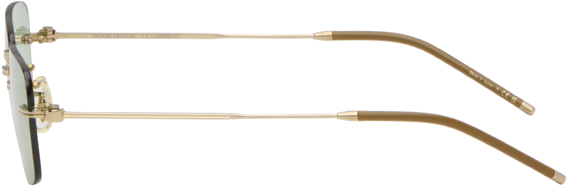 Oliver Peoples Gold Tk-10 Sunglasses In Green