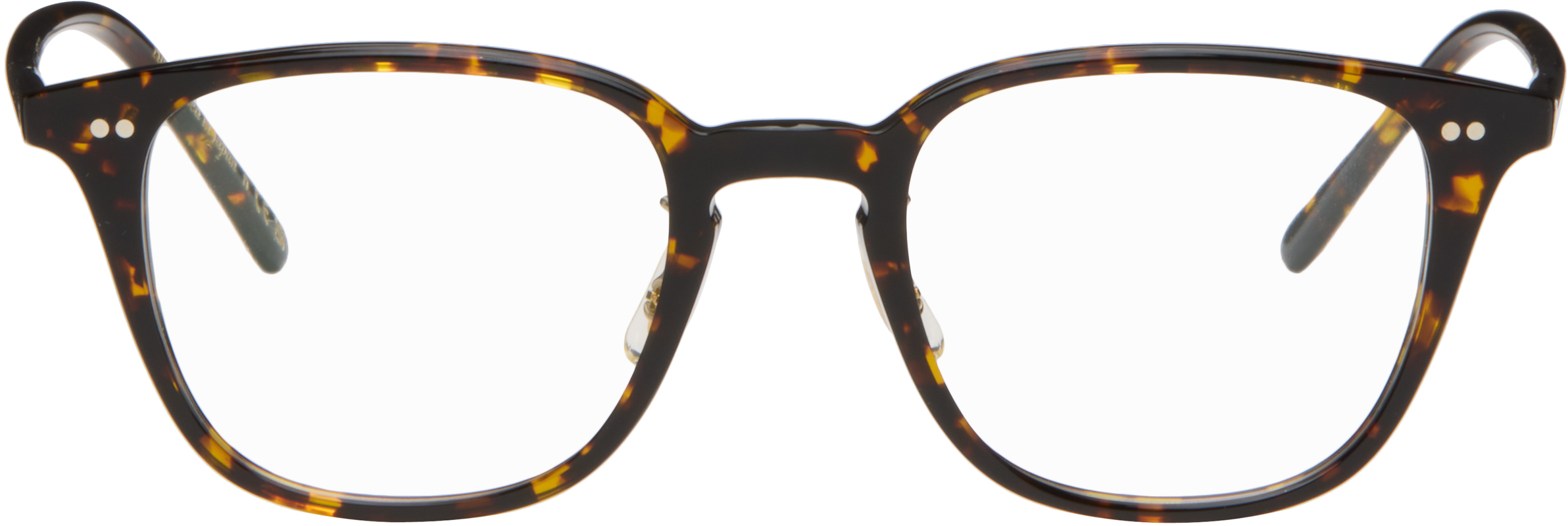 Oliver Peoples Brown Sobel Glasses In Black