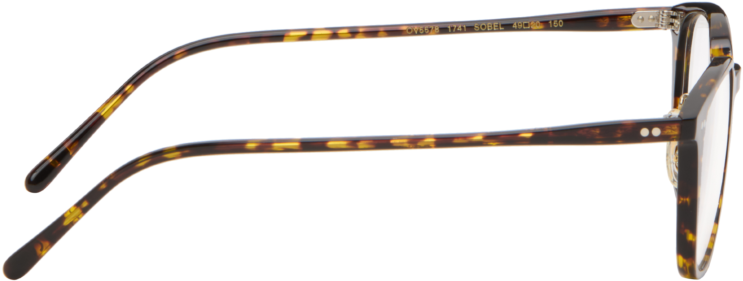 Oliver Peoples Brown Sobel Glasses In Black