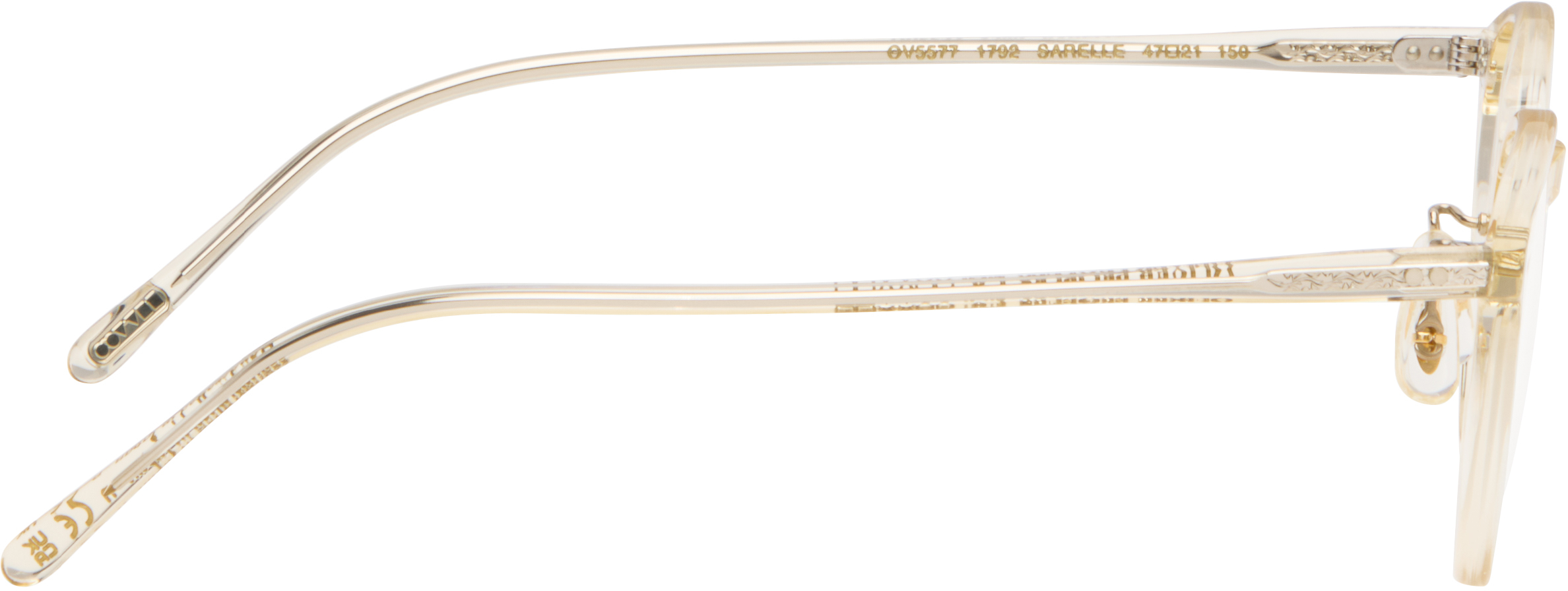 Oliver Peoples Gold Sarelle Glasses In Neutral