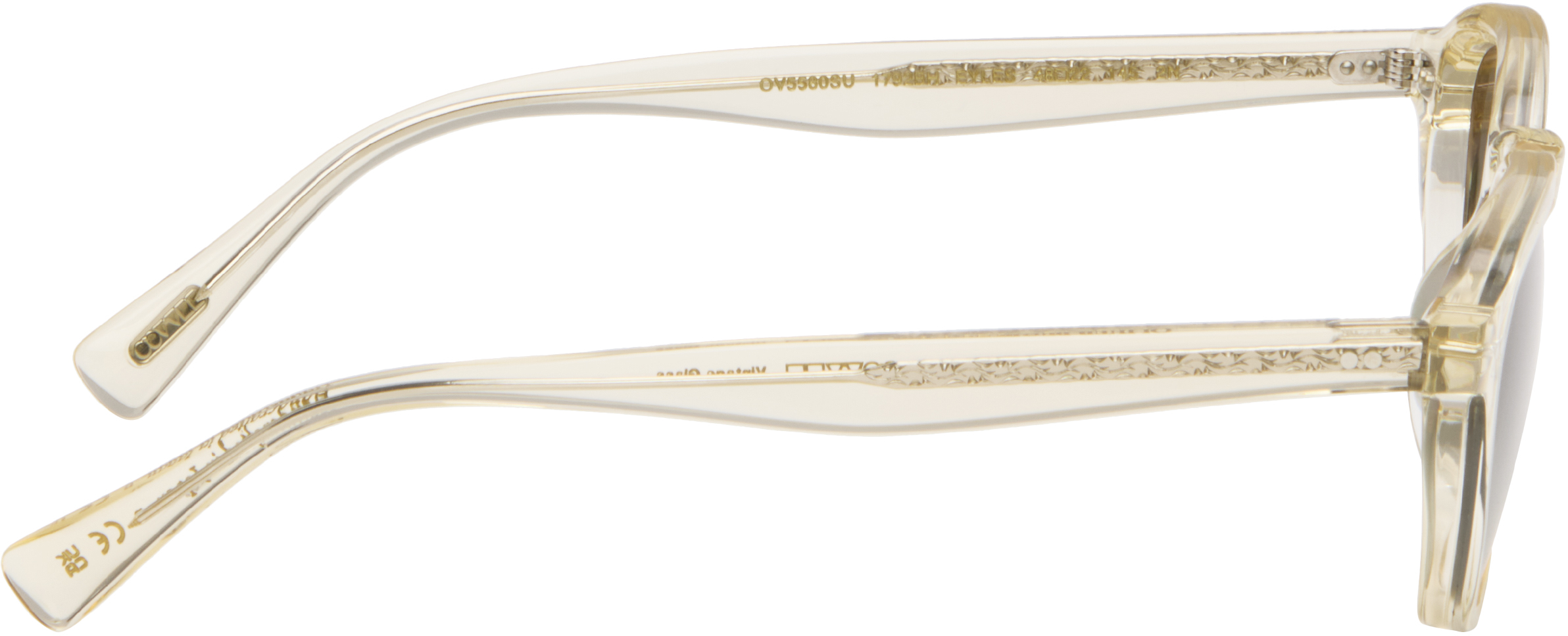 Oliver Peoples Gold Eyles Sunglasses In Green