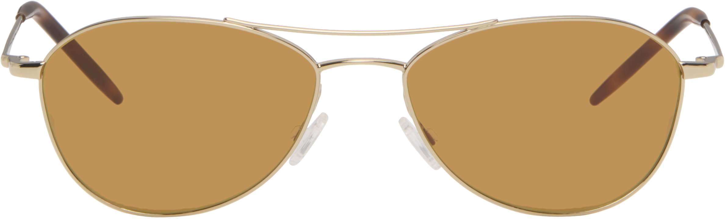 Oliver Peoples Gold Aero Ii Sunglasses In Metallic