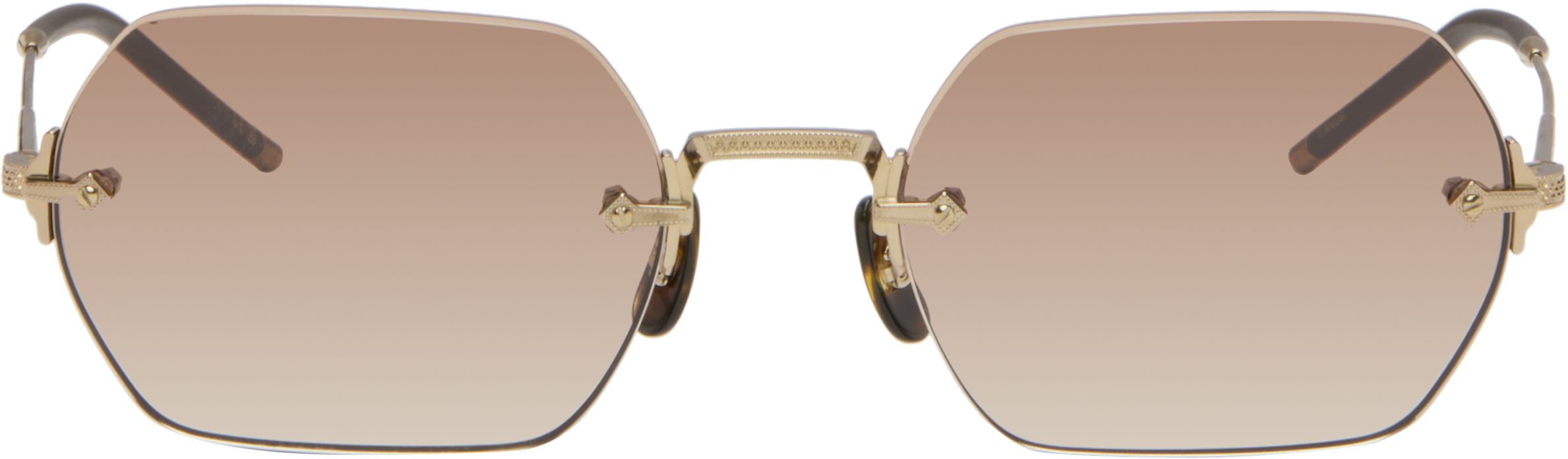 Oliver Peoples: ゴールド TK-13 サングラス | SSENSE 日本