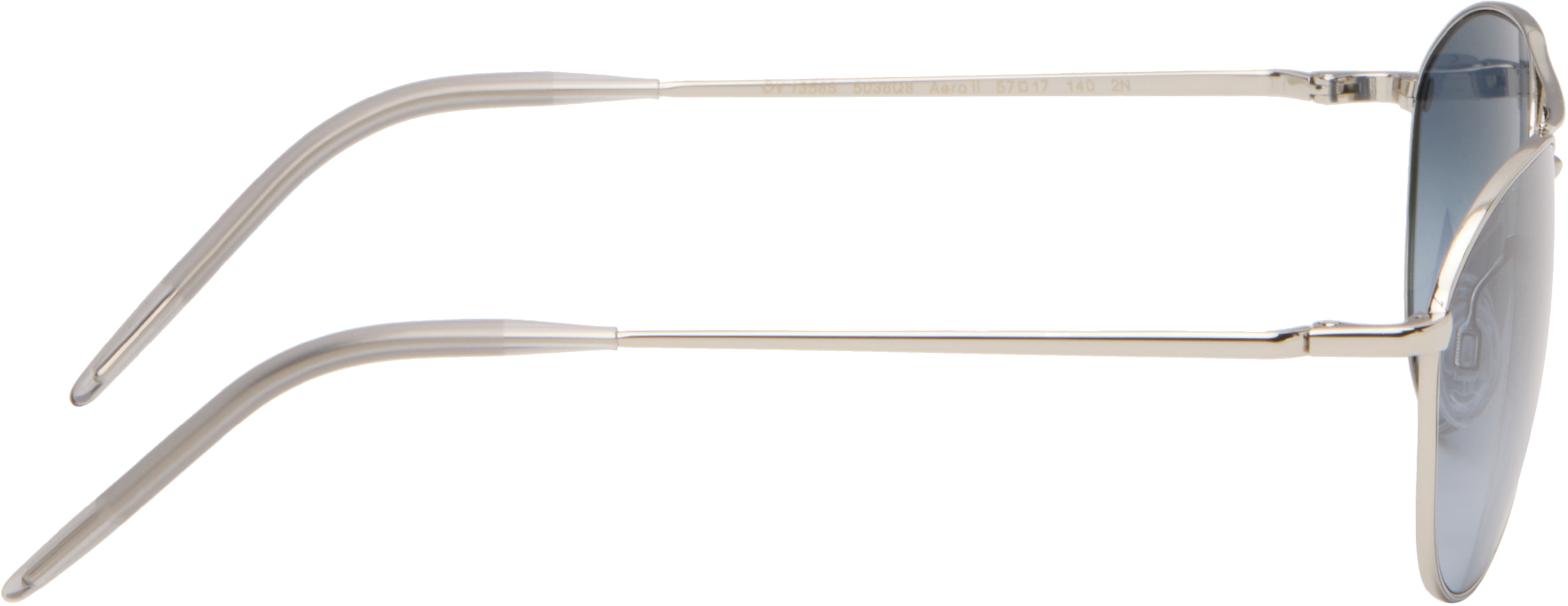 Oliver Peoples Silver Aero Ii Sunglasses In Blue