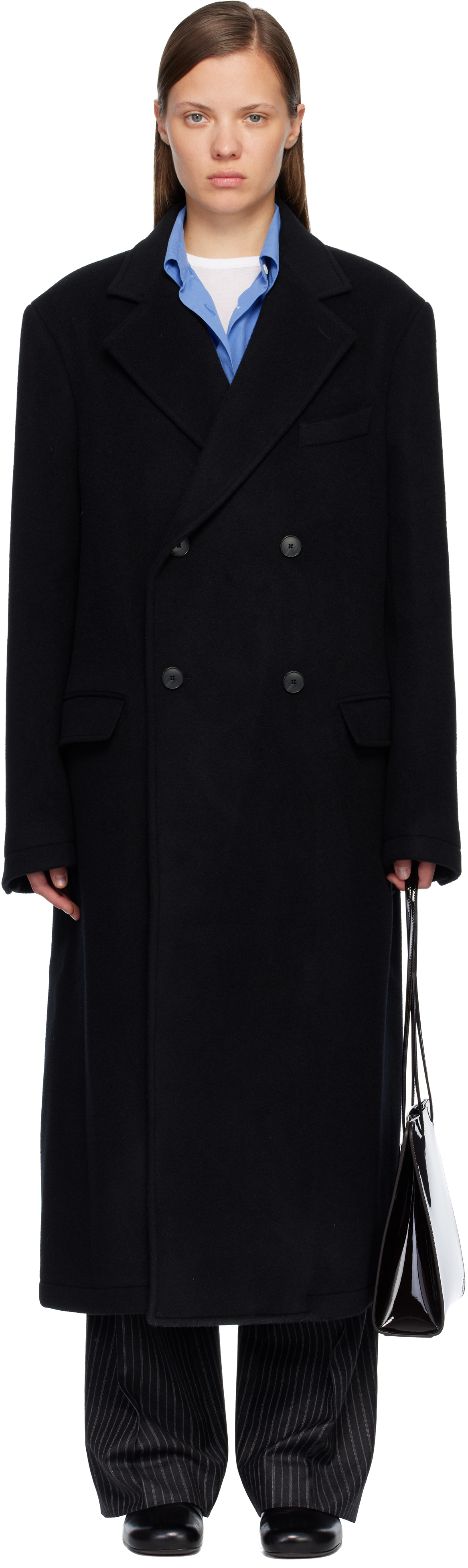 Mfpen Black Conference Coat In Black