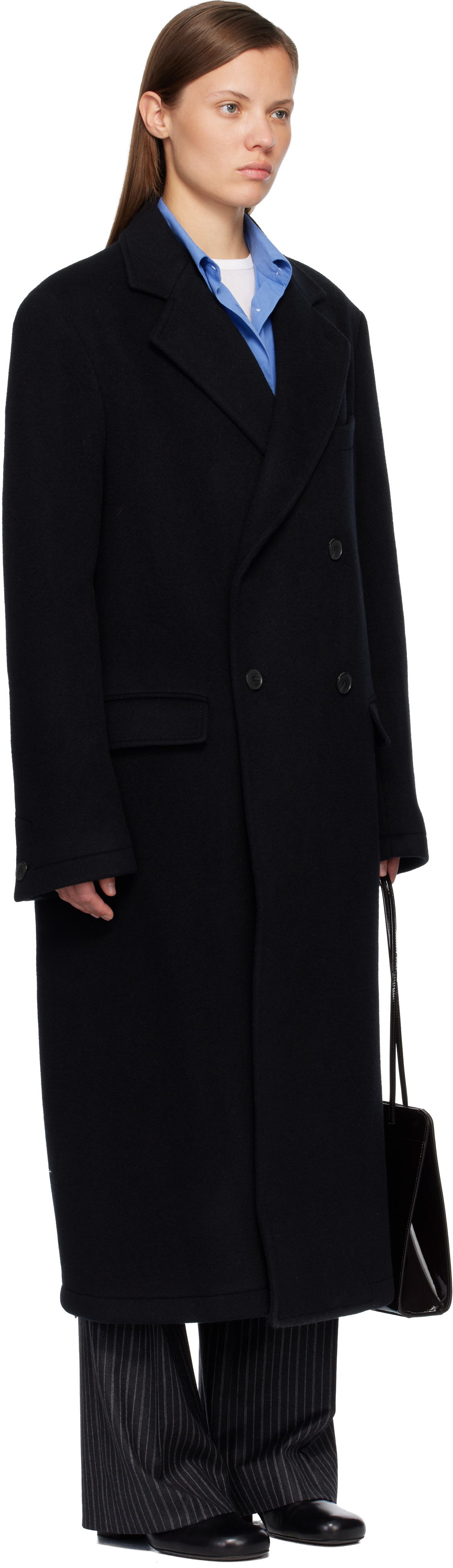 Mfpen Black Conference Coat In Black