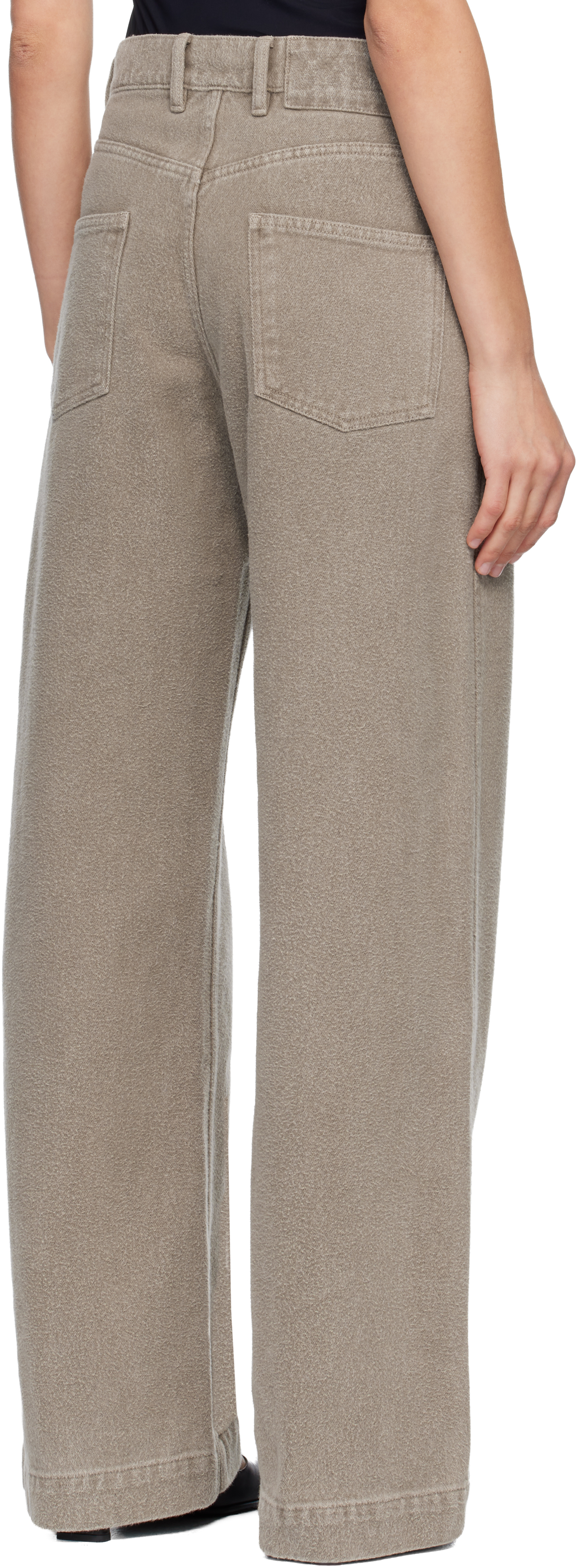 Mfpen Beige Straight Cut Jeans In Brown
