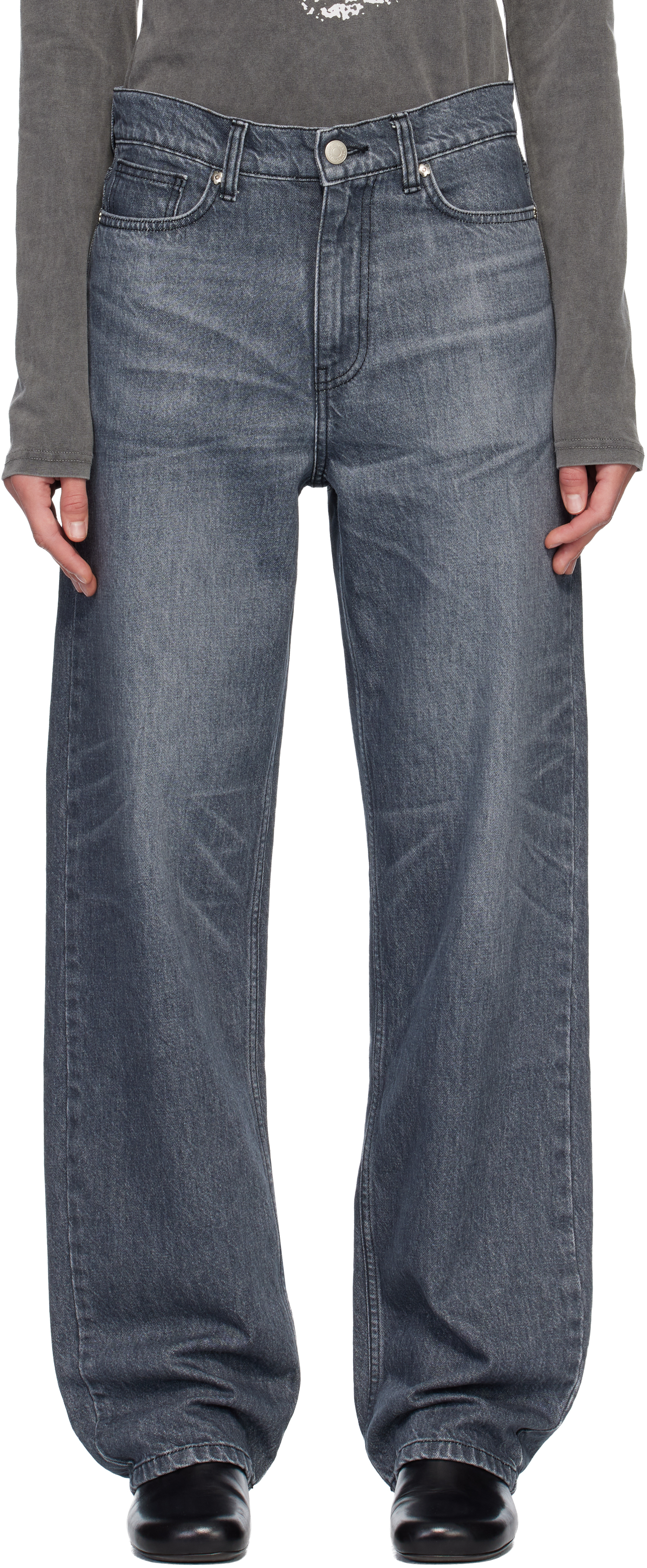 Mfpen Gray Frequent Jeans In Blue