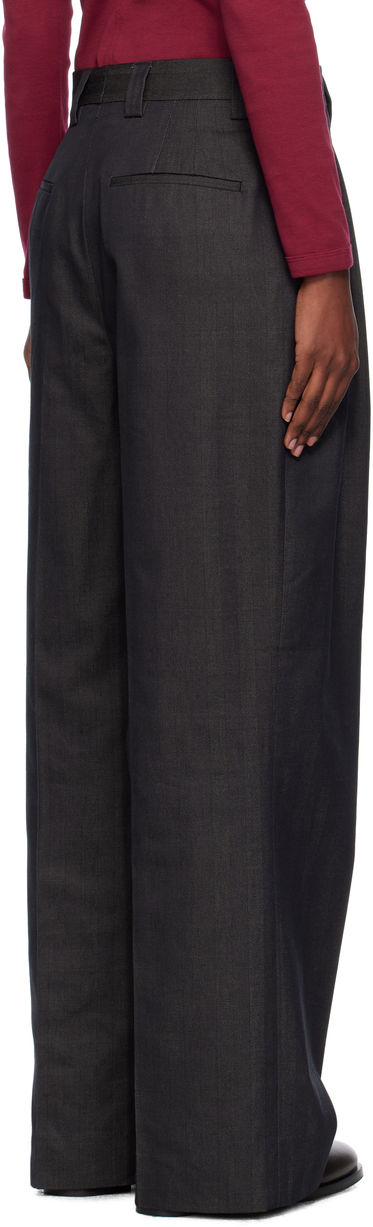 Mfpen Black Favorite Trousers In Gray