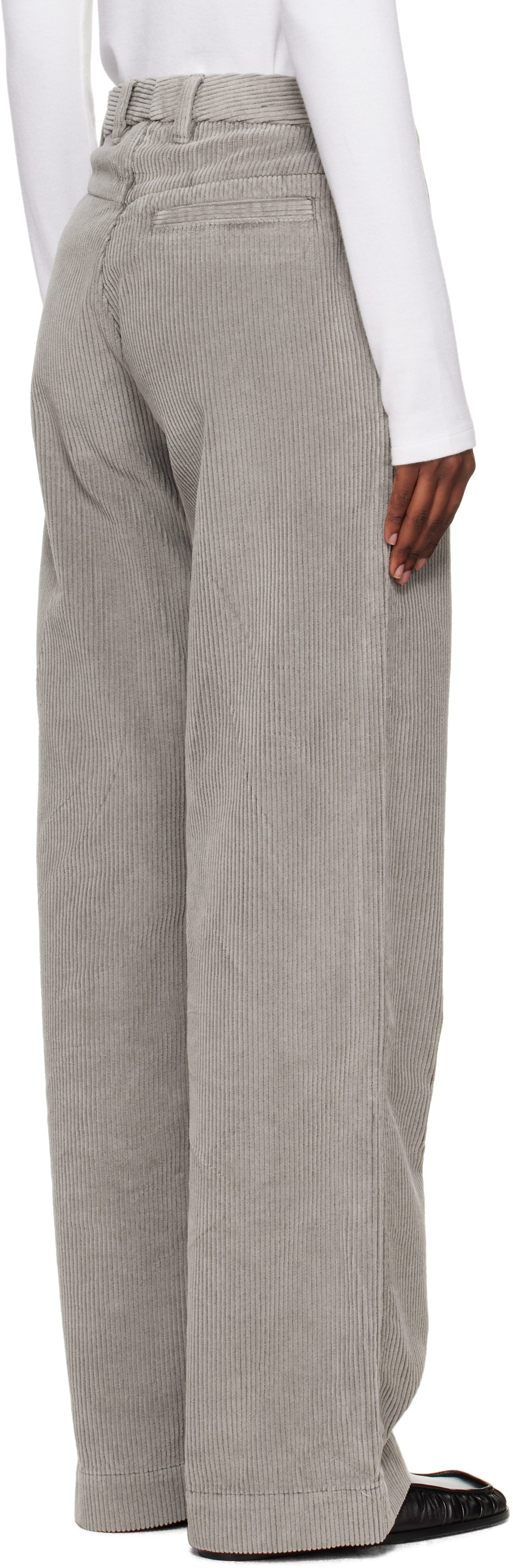 Mfpen Ssense Exclusive Gray Cord Trousers In Gray