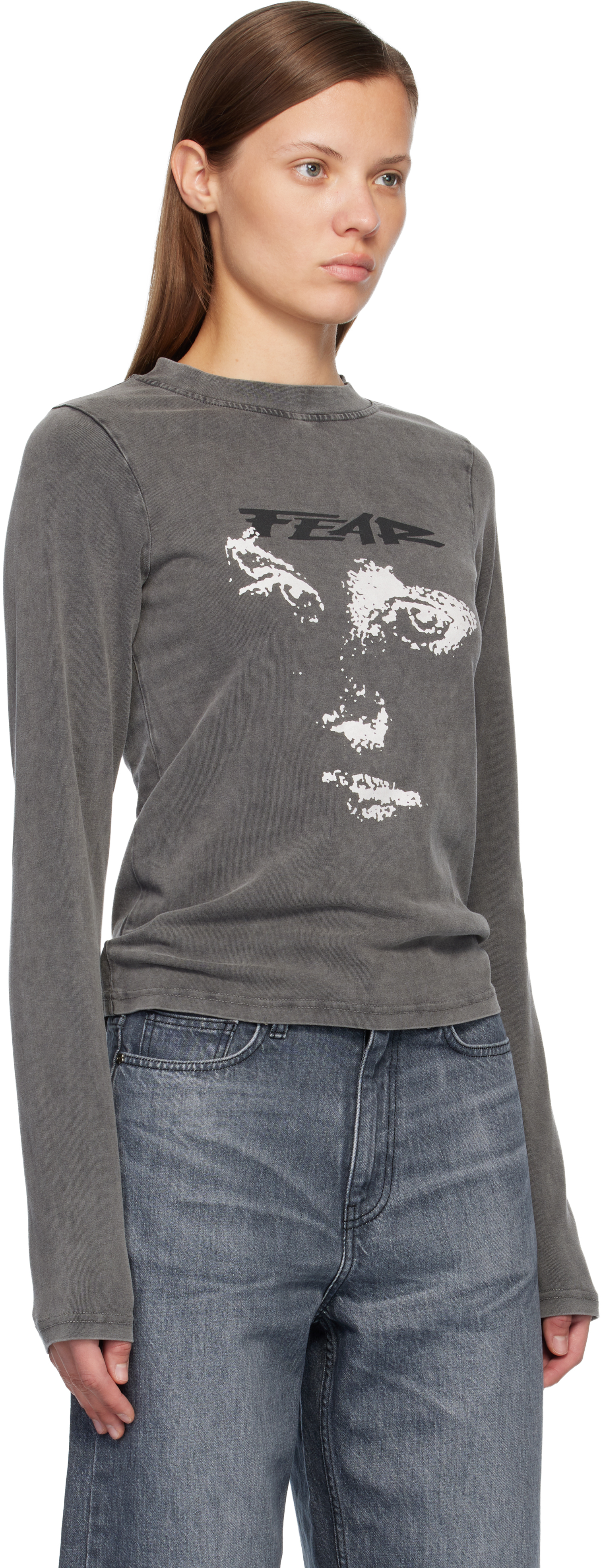 Mfpen Gray Merch Ls T-shirt In Gray