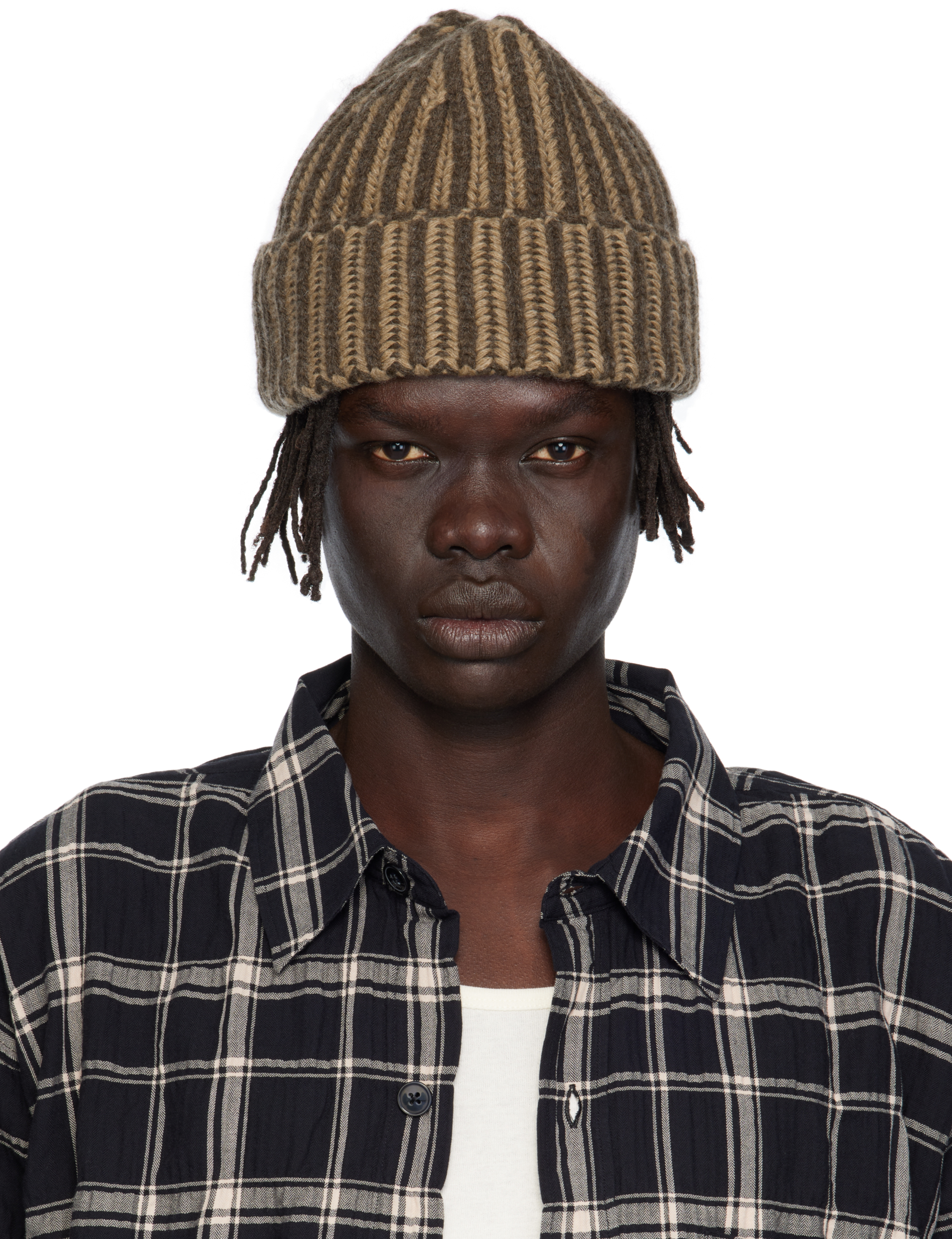 Mfpen Wool Beanie In Brown