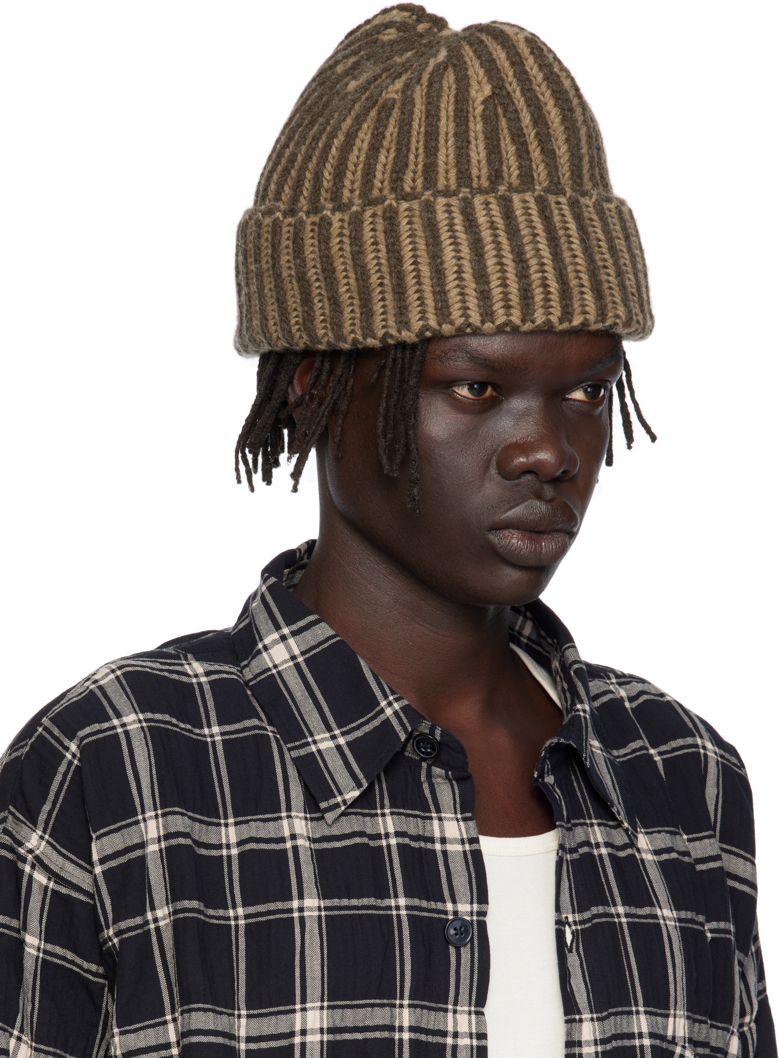 Mfpen Wool Beanie In Brown