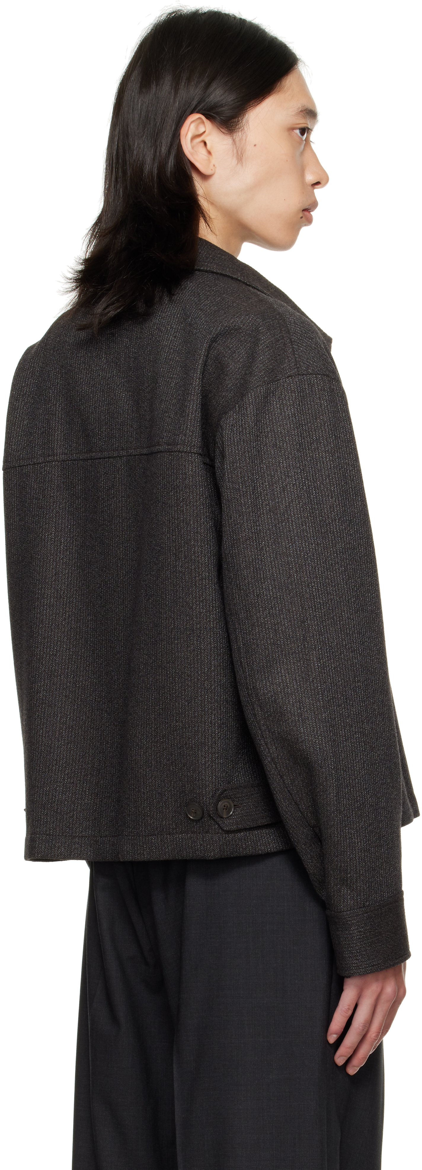 Mfpen Gray Mail Jacket In Black