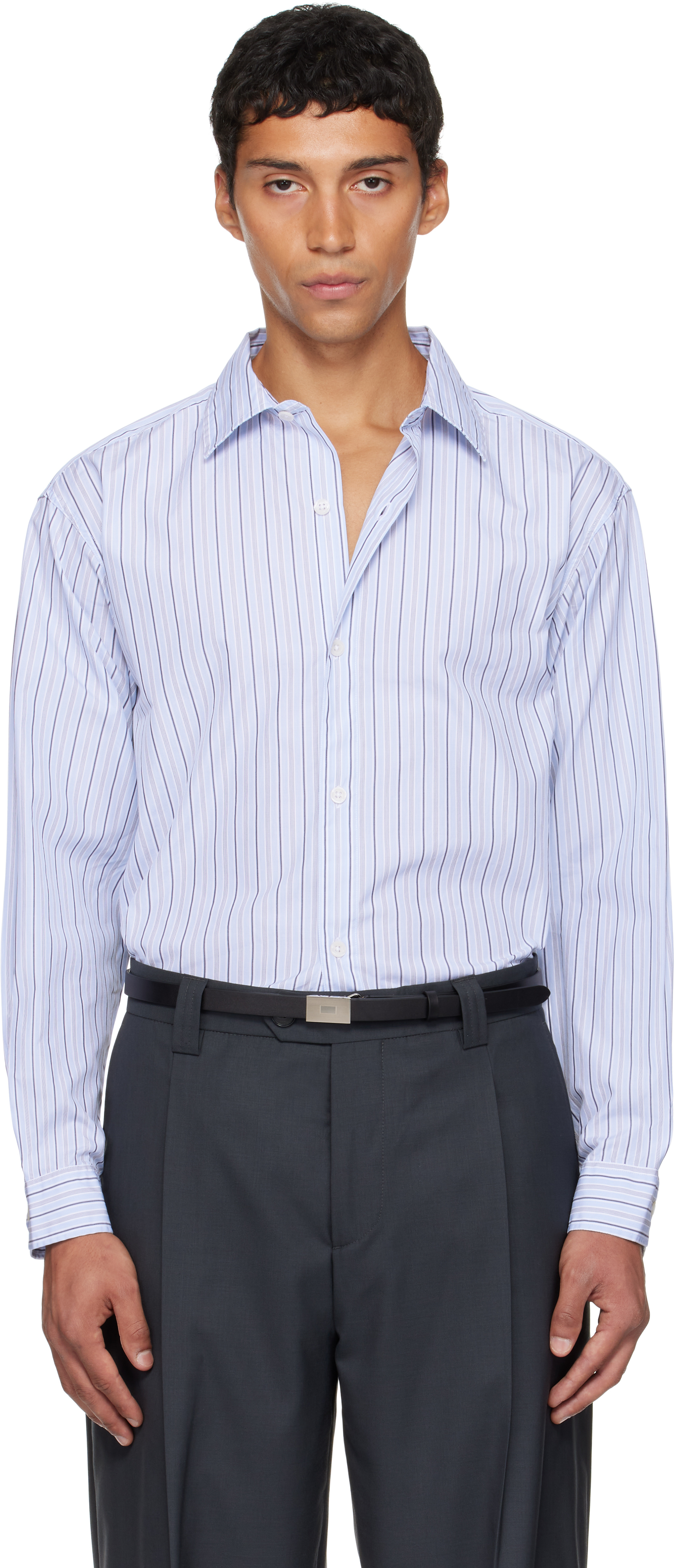mfpen　エムエフペン　Generous Shirt Generous Shirt - White Archive Stripe – mfpen