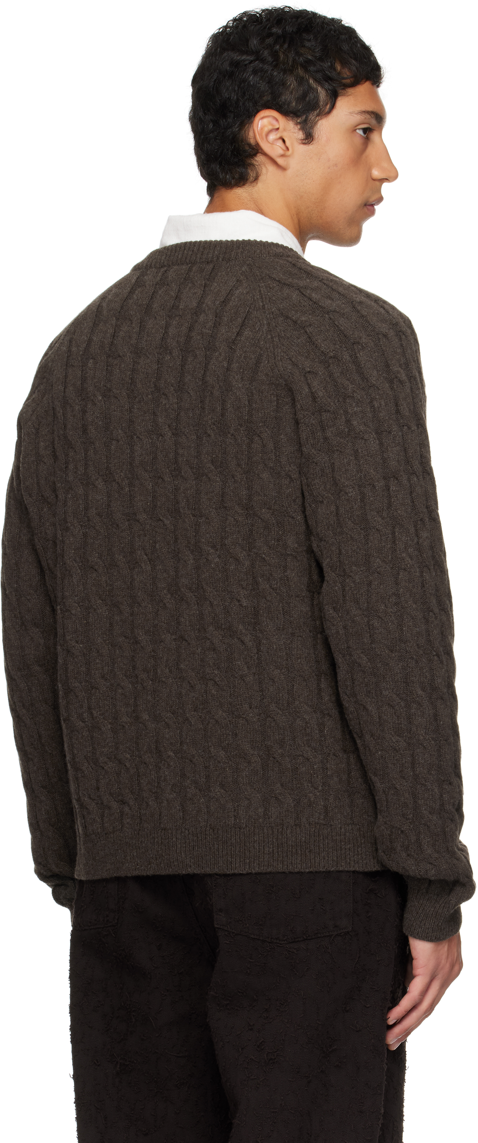 Mfpen Cable-knit Zip Cardigan