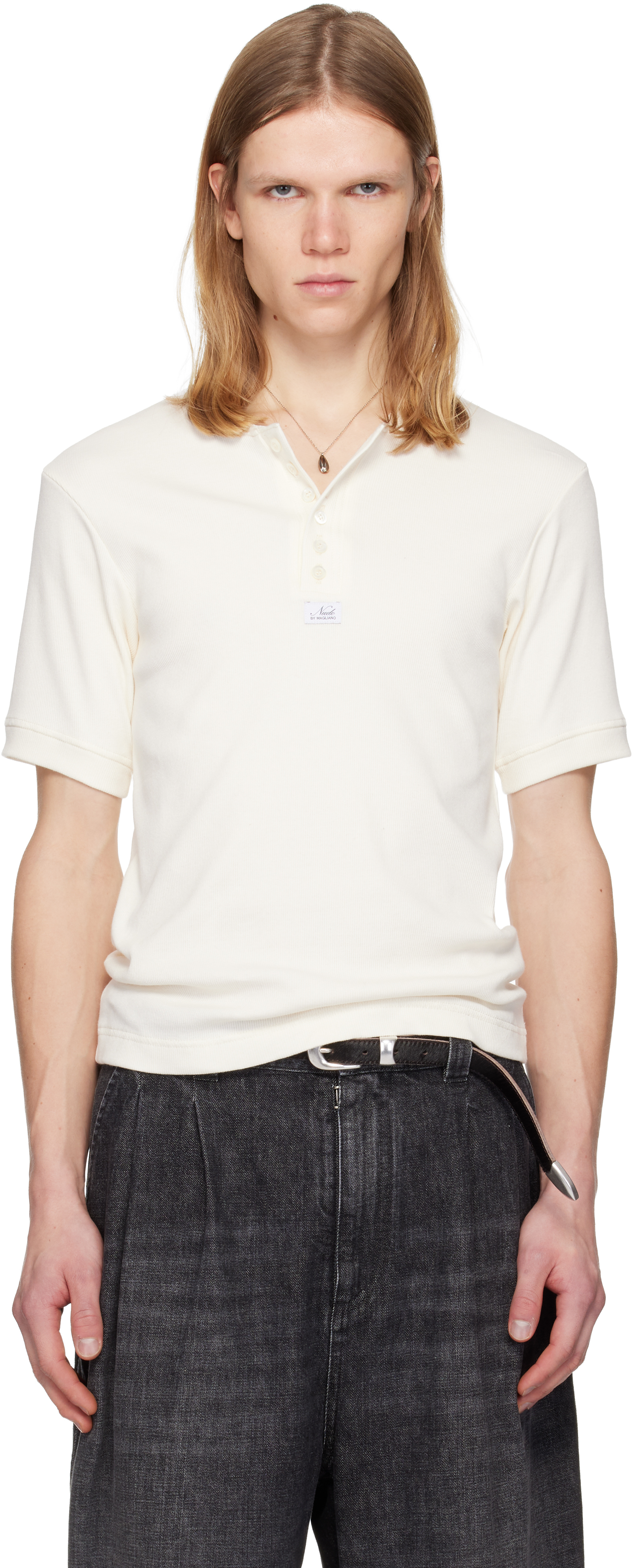 Magliano Off-White 'Nudo' Serafino Henley